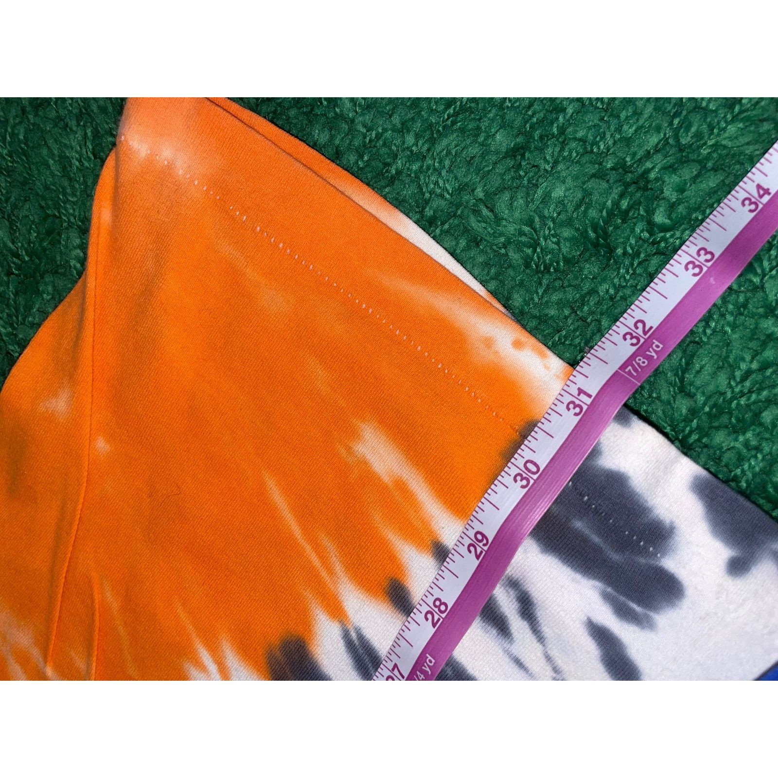 Fruit Of The Loom Vintage Fruit Of The Loom Tie Dye Shirt Orange Tee GC XL 90s Size US XL / EU 56 / 4 - 9 Thumbnail