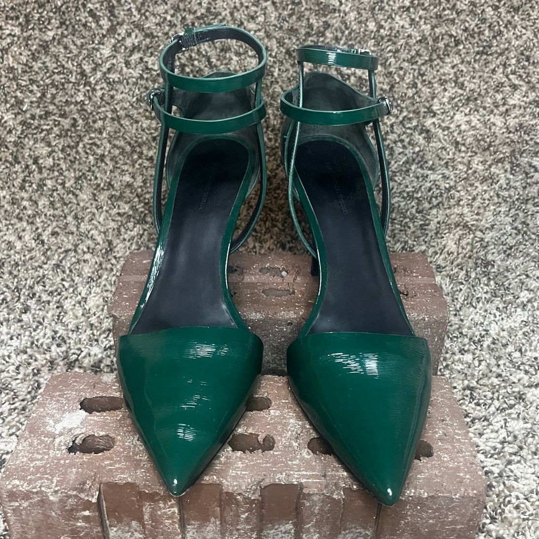 Alexander Wang Alexander Wang Emma Patent Ankle Strap Pump Green 40.5 Size US 9.5 / IT 39.5 - 8 Thumbnail