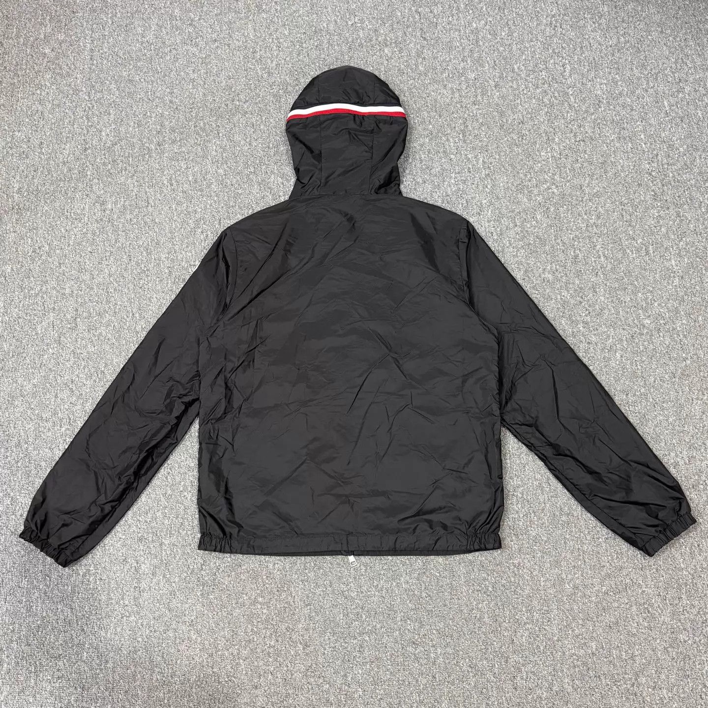 Moncler Moncler Black Striped Arm Logo Nylon Jacket Size 3 Size M / US 6-8 / IT 42-44 - 2 Thumbnail