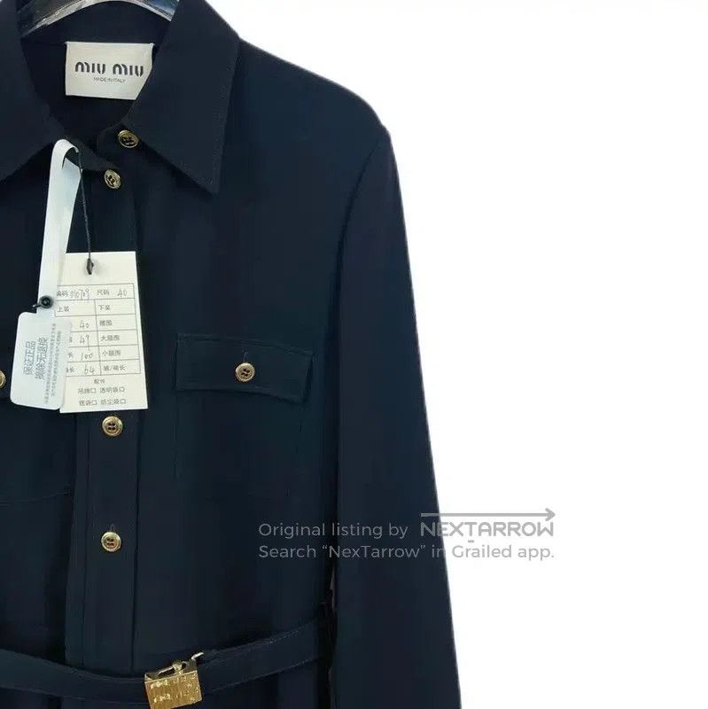 Miu Miu Miu Miu Black Long Sleeve Dress for Women . Size M / US 6-8 / IT 42-44 - 3 Thumbnail