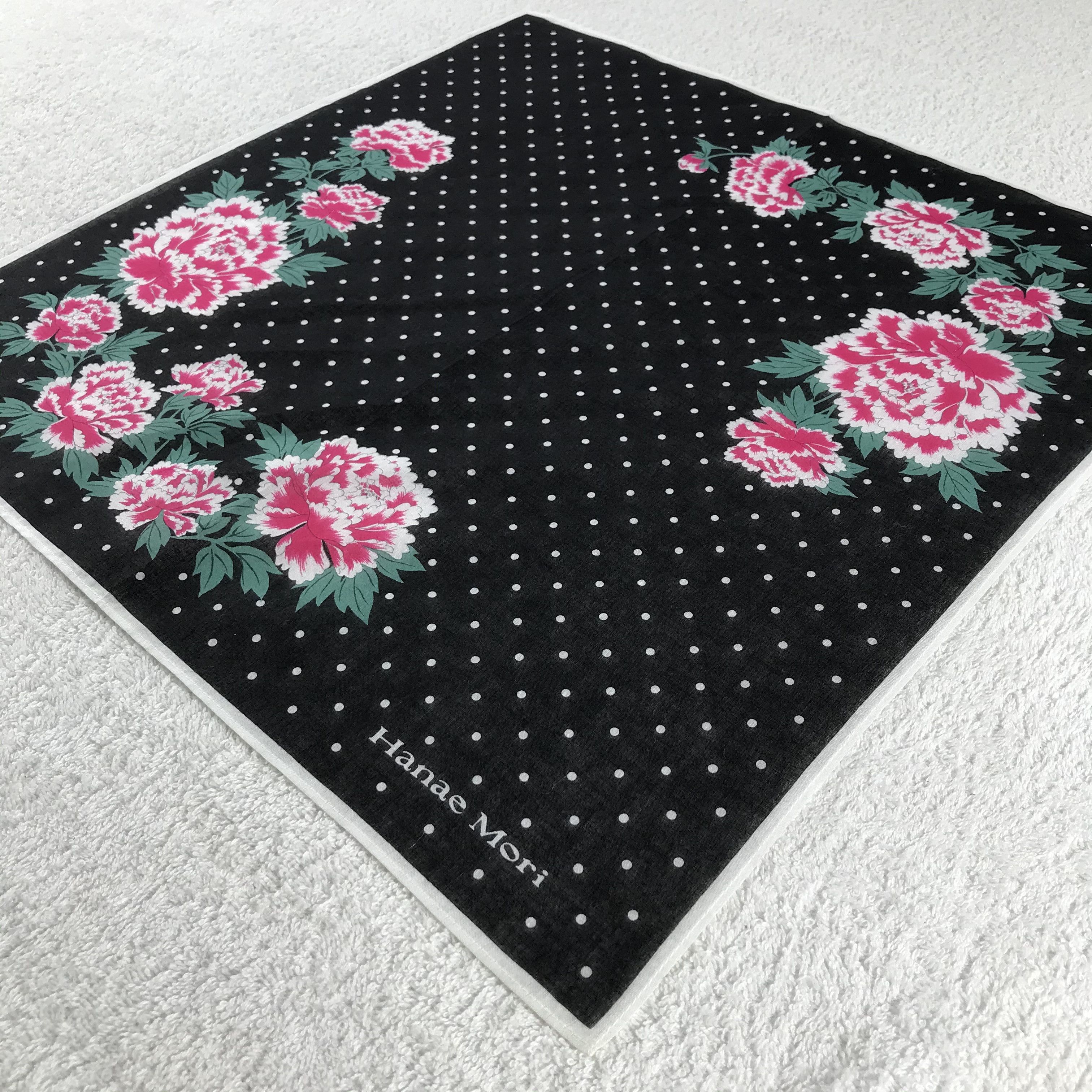 Hanae Mori × Vintage Hanae Mori Bandana / Handkerchief / Neckerchief - S328 Size ONE SIZE - 2 Thumbnail