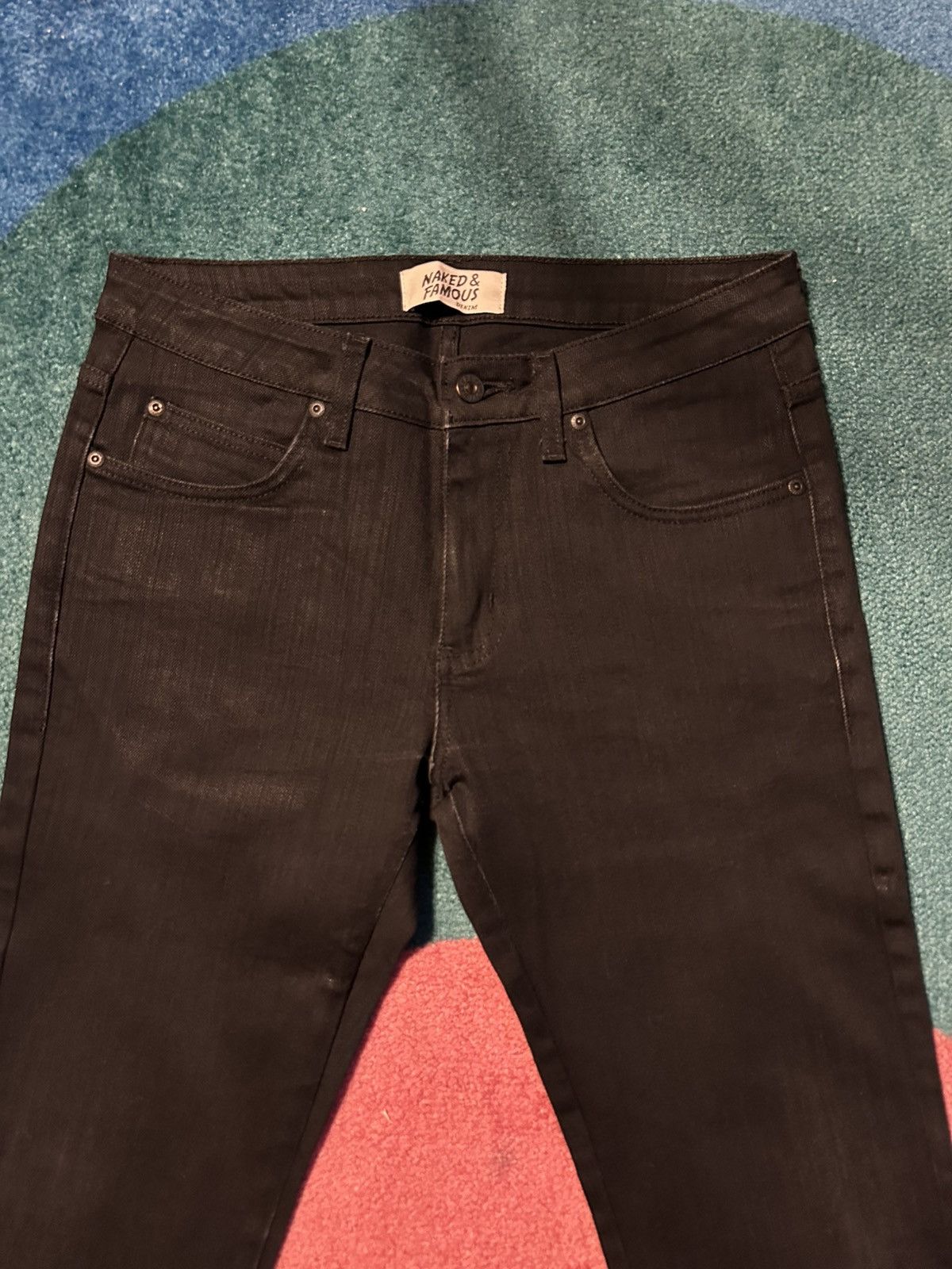 Naked & Famous Naked & Famous Denim Black Power Stretch Size US 32 / EU 48 - 4 Thumbnail