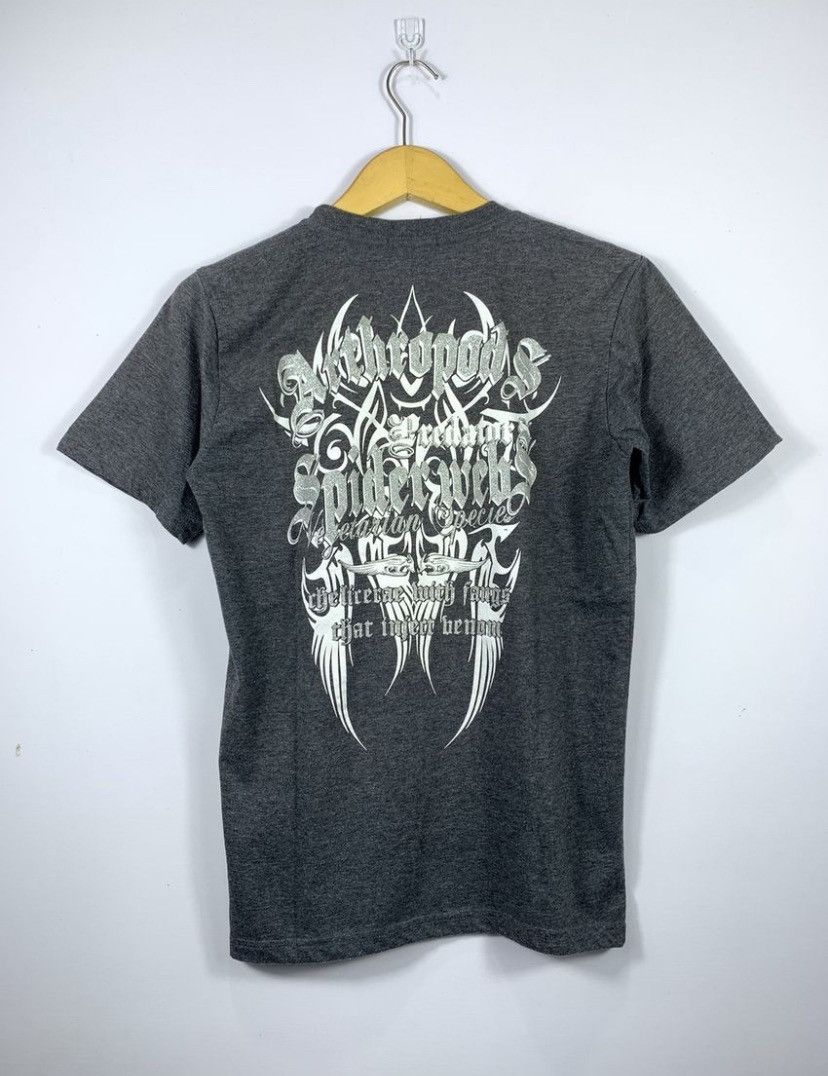 Japanese Brand JAPANESE Spider Webs Poem Art Hropods GOTHIC PUNK STYLE Size US M / EU 48-50 / 2 - 1 Thumbnail