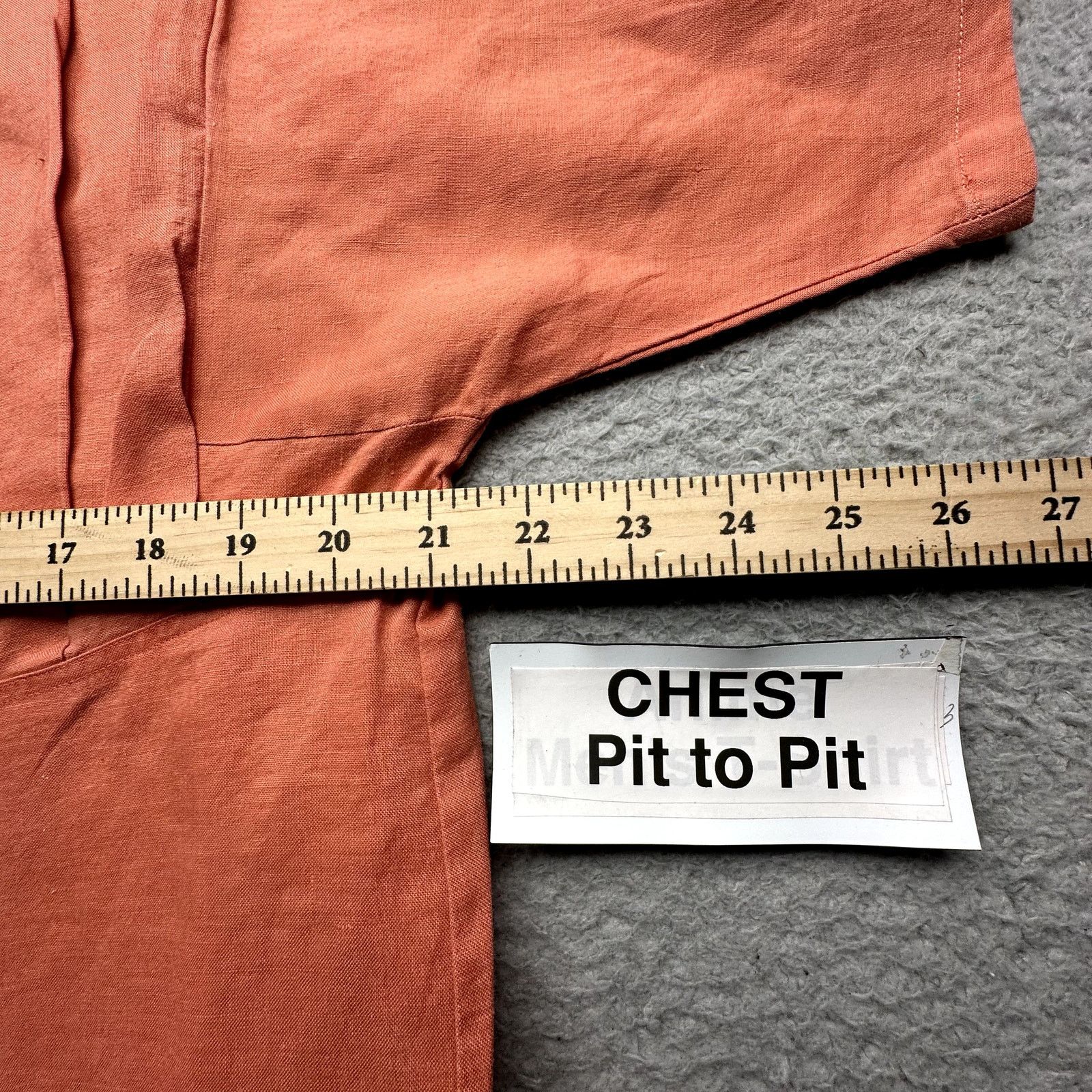 Marc O'Polo Vintage Marc O'Polo 100% Linen Button Shirt Womens L Orange Size L / US 10 / IT 46 - 4 Thumbnail