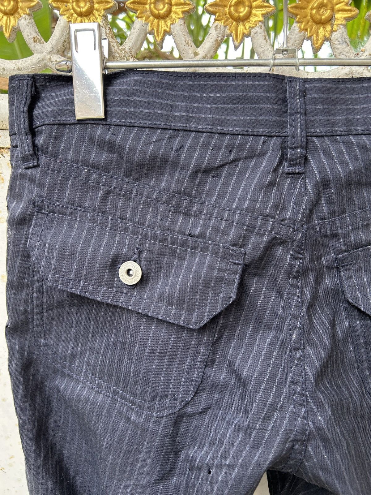 Junya Watanabe Junya Watanabe Man COMME des GARCONS MAN Pink Striped Pants Size US 30 / EU 46 - 10 Thumbnail