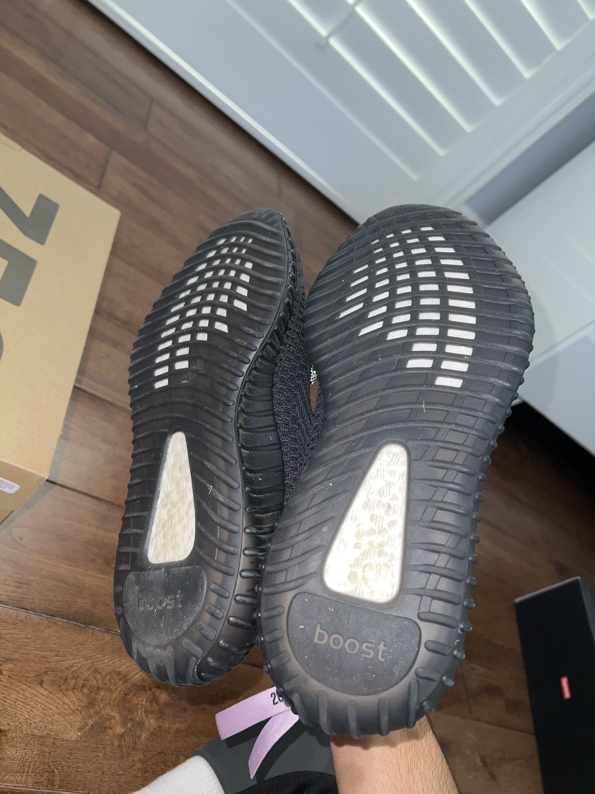 Adidas Yeezy Boost 350 V2 Black (Non - Reflective) Size US 9.5 / EU 42-43 - 6 Thumbnail
