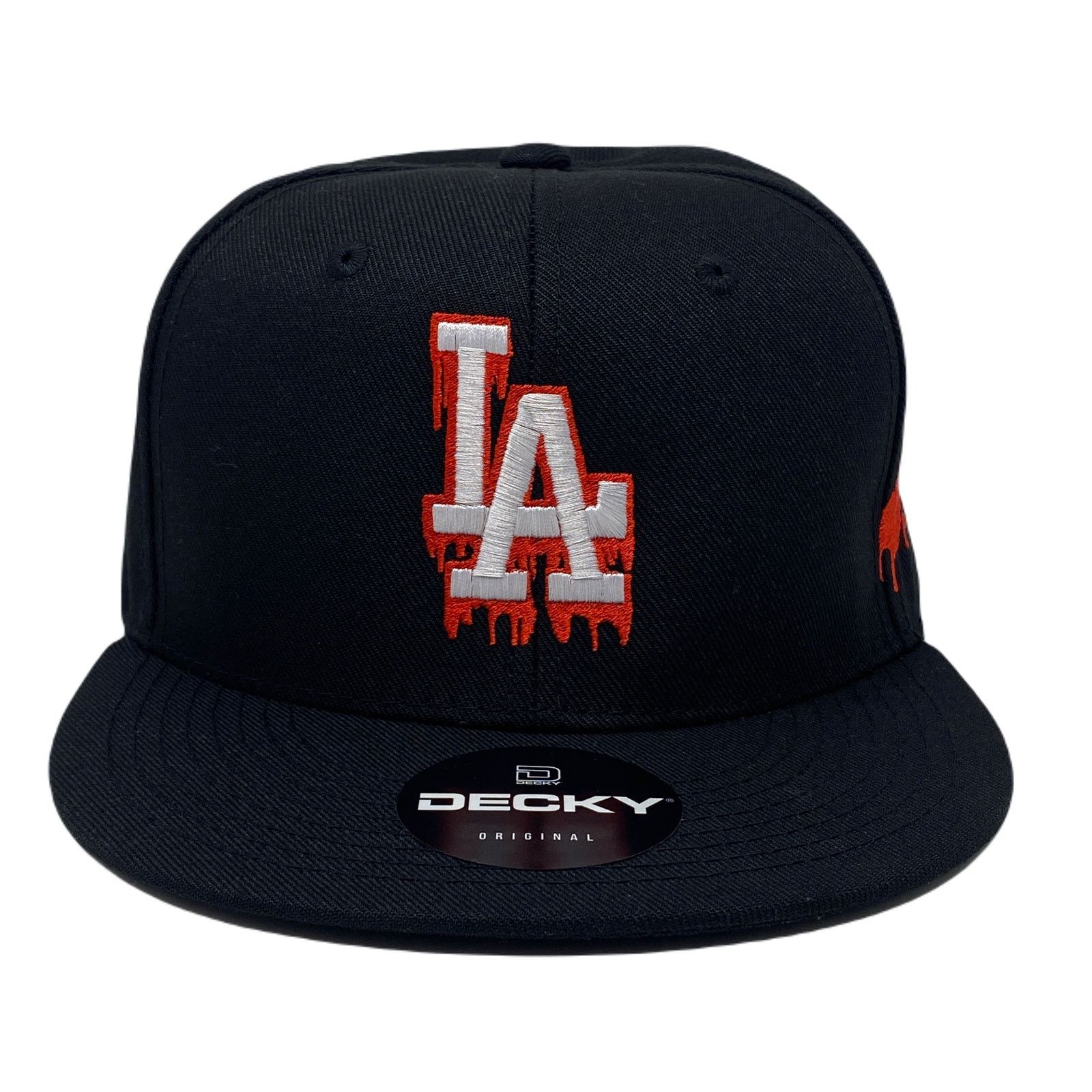 Other Los Angeles LA Drip (White/Red) Bloody Hands Snapback Hat Size ONE SIZE - 5 Thumbnail