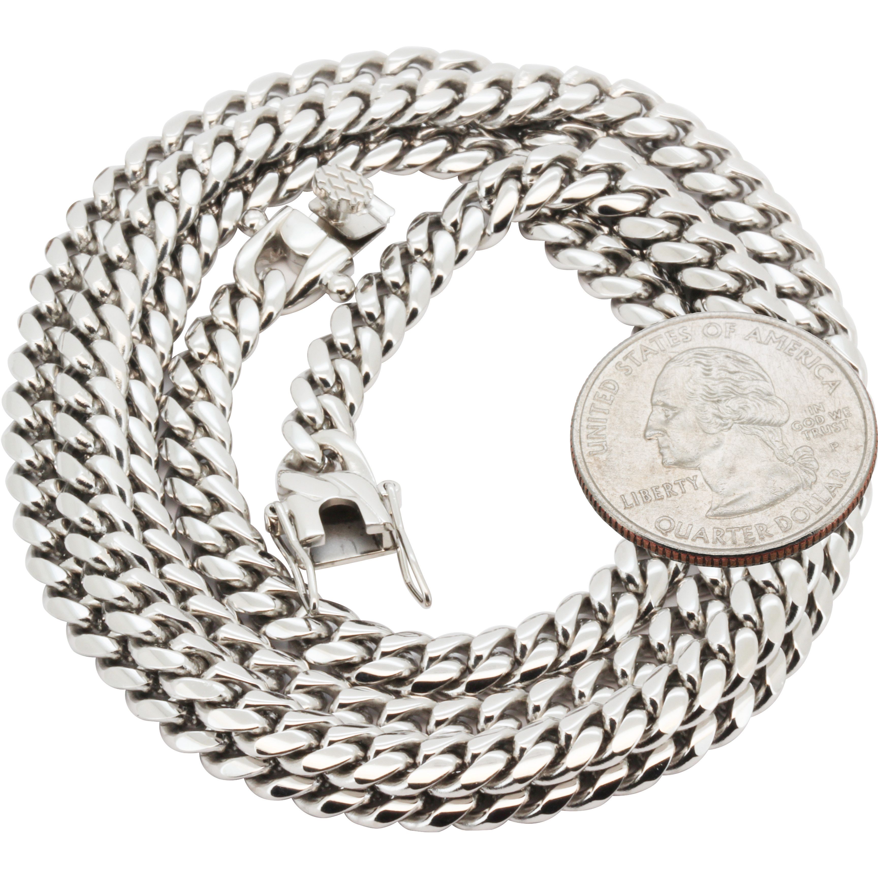 Other 316L Stainless Steel 6mm Miami Cuban Link Chain Necklace 24" Size ONE SIZE - 2 Thumbnail