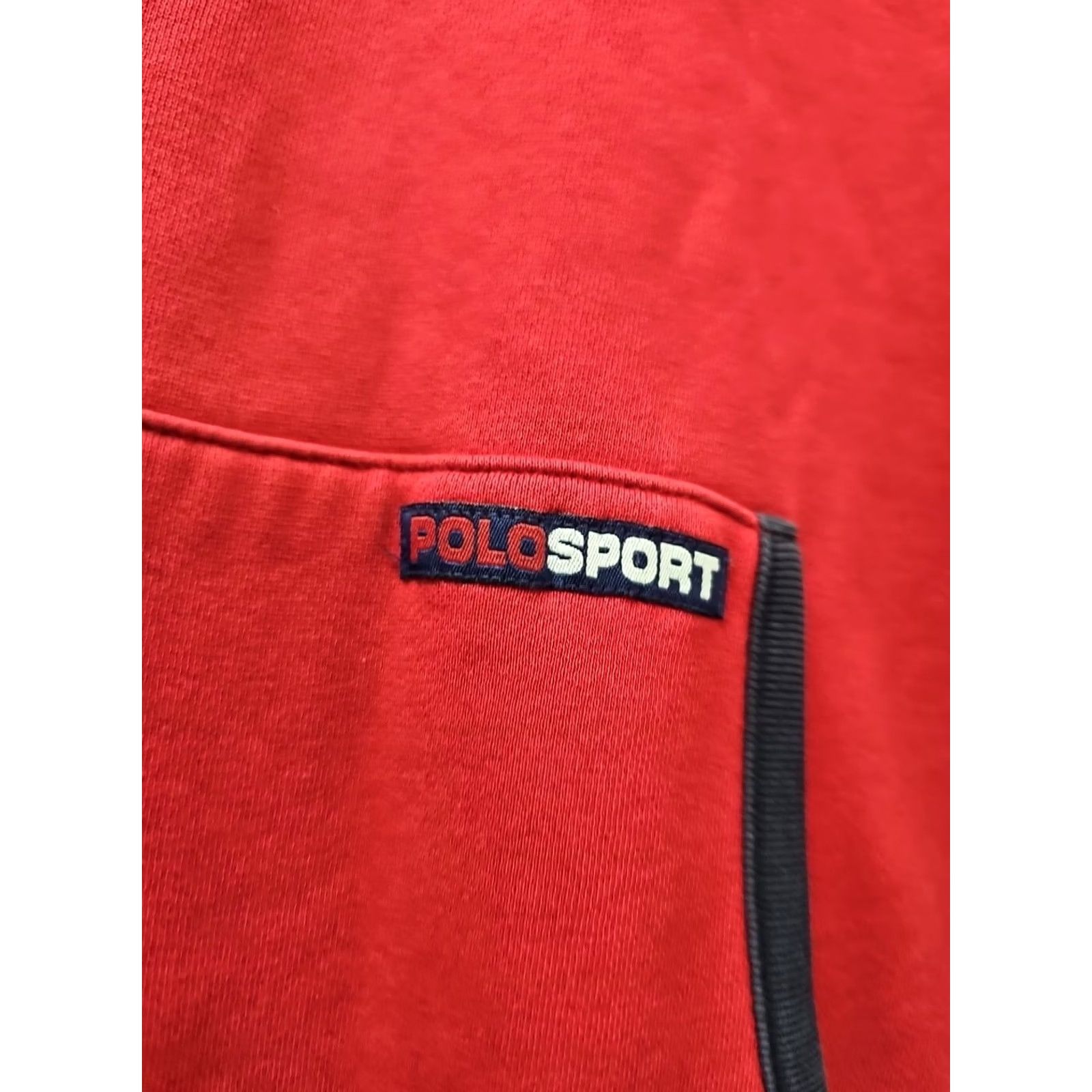 Ralph Lauren VINTAGE POLO SPORT RALPH LAUREN HOODIE 2XL MEN Red Embroidered Polo Sport ZIP Full Zip Pockets 90s Windows Logo Rare Size US XXL / EU 58 / 5 - 4 Thumbnail