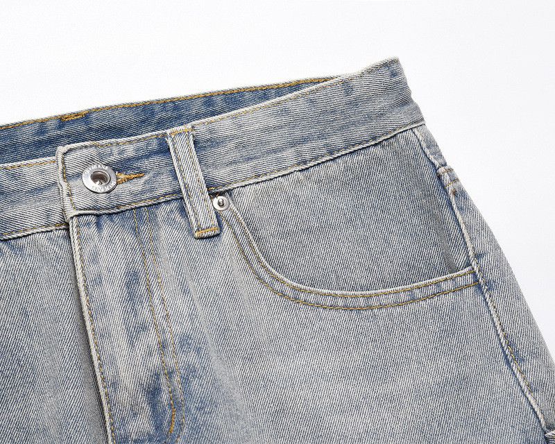 Japanese Brand × Vintage High street washed distressed zipper cargo jeans y2k Size US 32 / EU 48 - 4 Thumbnail