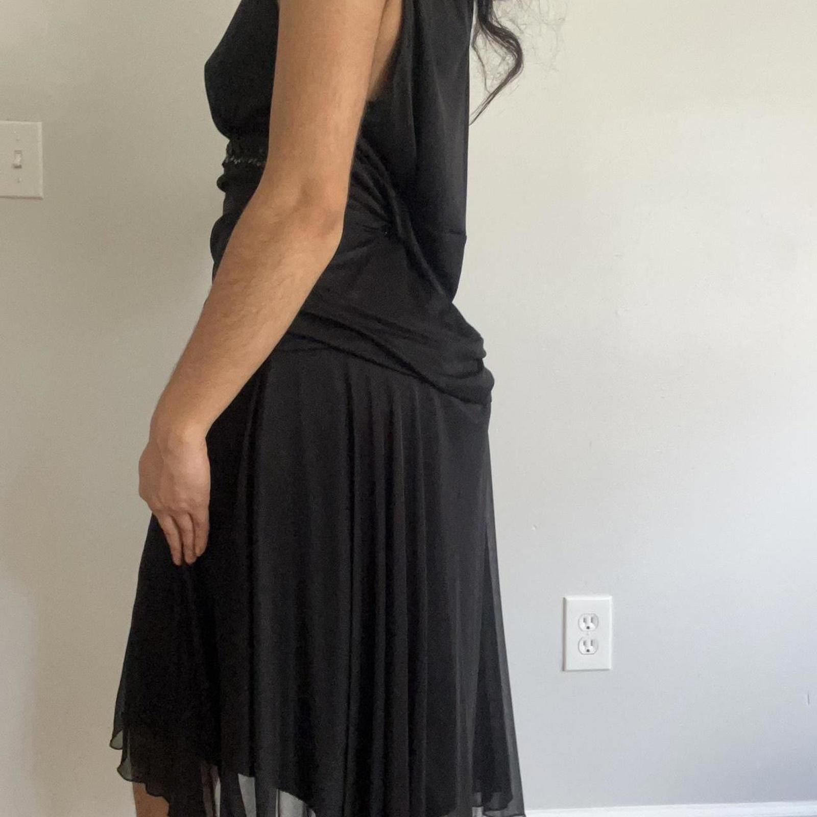 Other Black midi dress with beaded waist detail #gothic #grunge Size L / US 10 / IT 46 - 5 Thumbnail