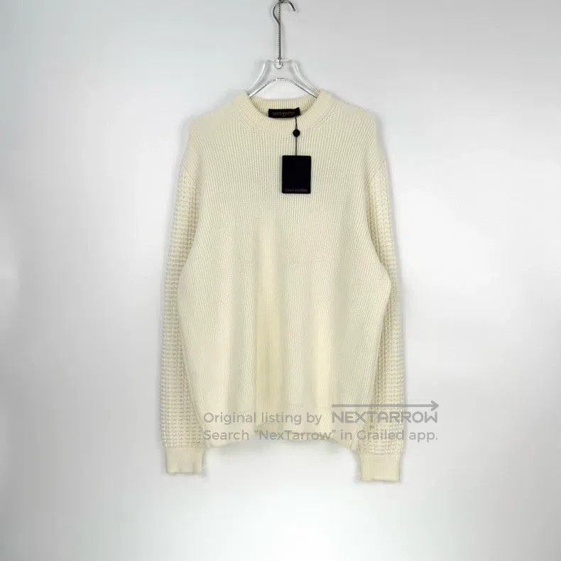 Louis Vuitton Louis Vuitton White embroidered monogram logo sweater Size US XL / EU 56 / 4 - 3 Thumbnail