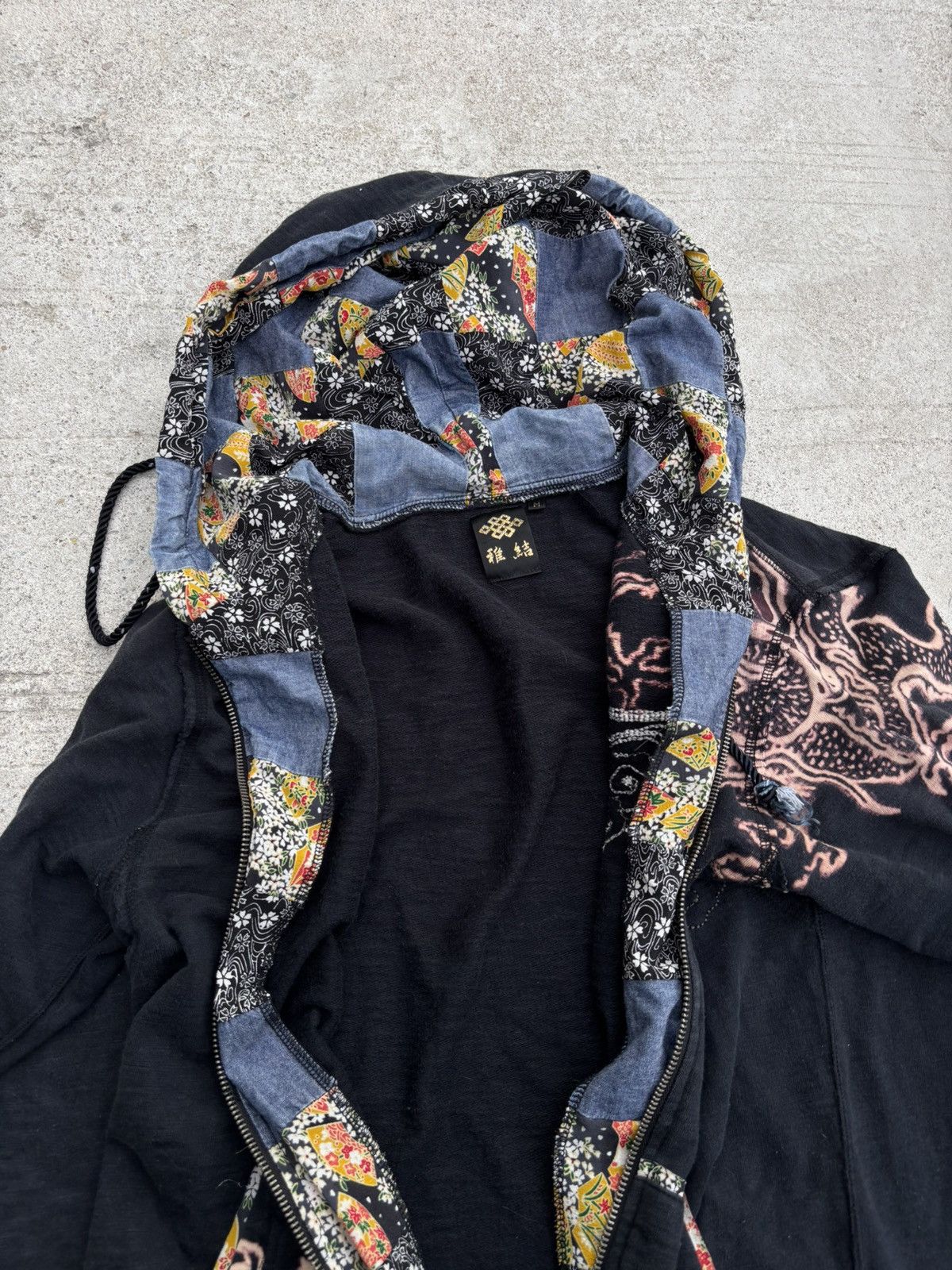 If Six Was Nine Vintage Japanese Dragon kimono patchwork hoodies Size US XS / EU 42 / 0 - 5 Thumbnail