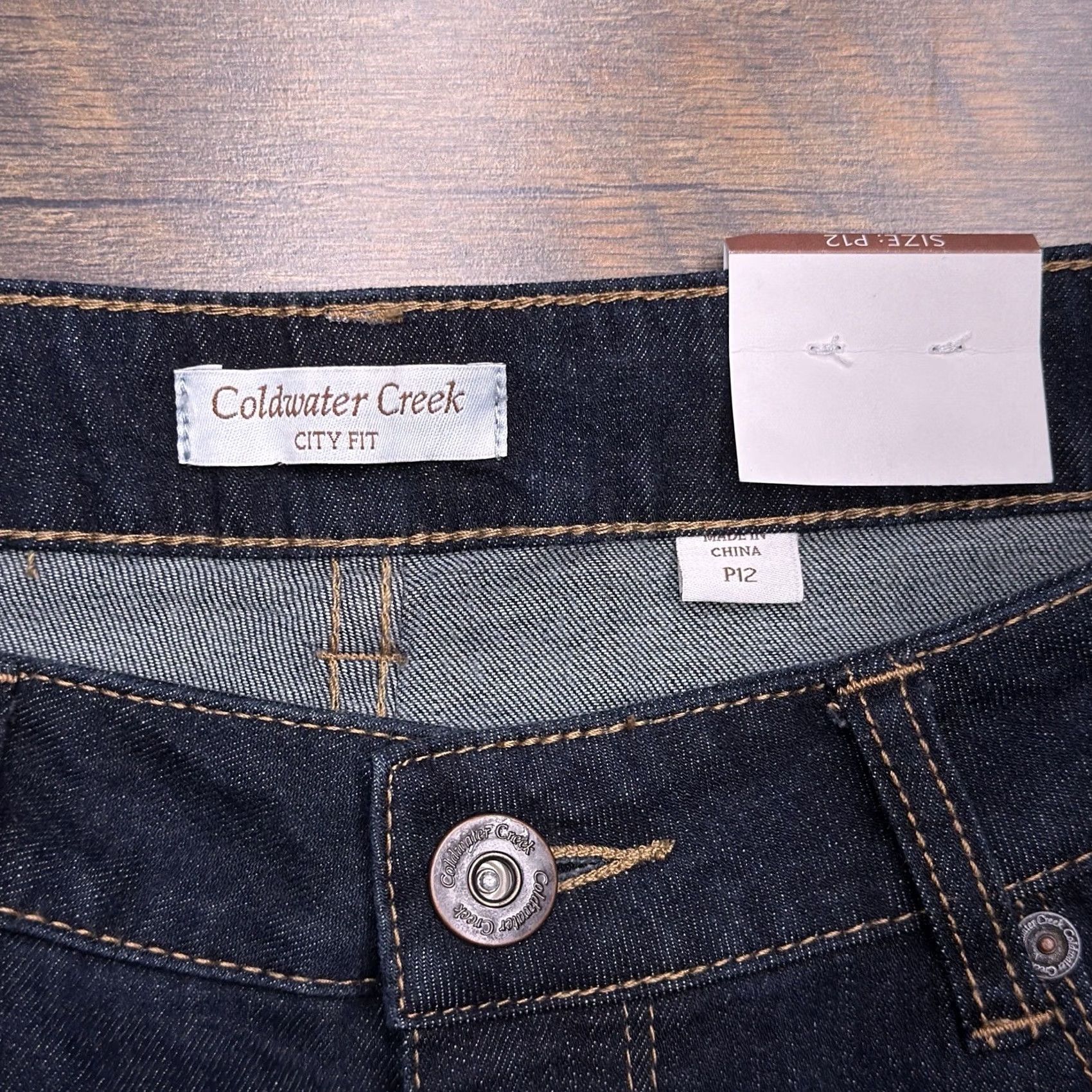 Coldwater Creek Coldwater Creek Jeans Cropped City Womens 12P Petite Mid Rise Stretch Denim Blue 5-Pocket NWT Size 34" / US 12 / IT 48 - 3 Thumbnail