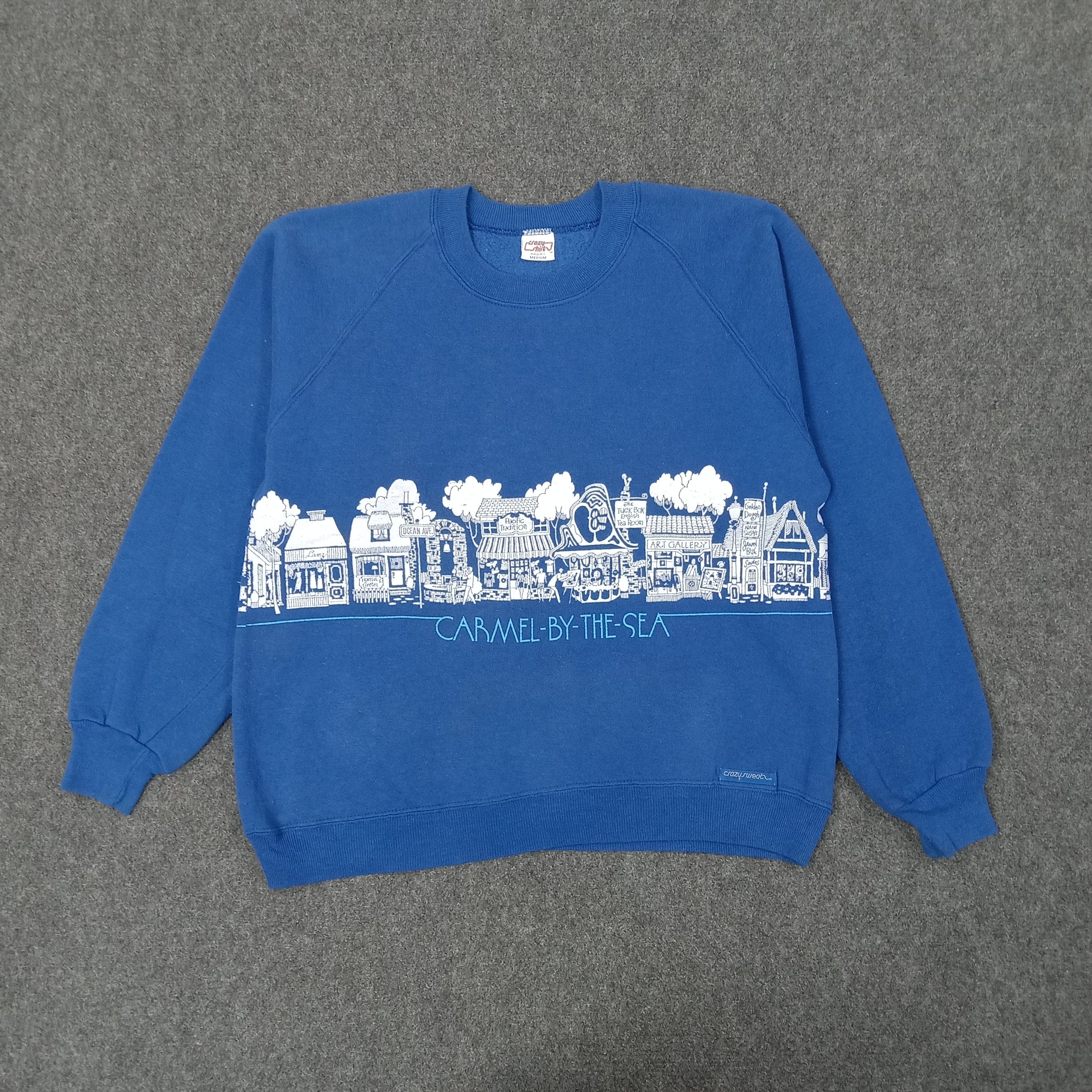 Vintage Vintage 90's Crazy Shirt CARMEL BY THE SEA Promo Sweatshirts Size US M / EU 48-50 / 2 - 3 Thumbnail