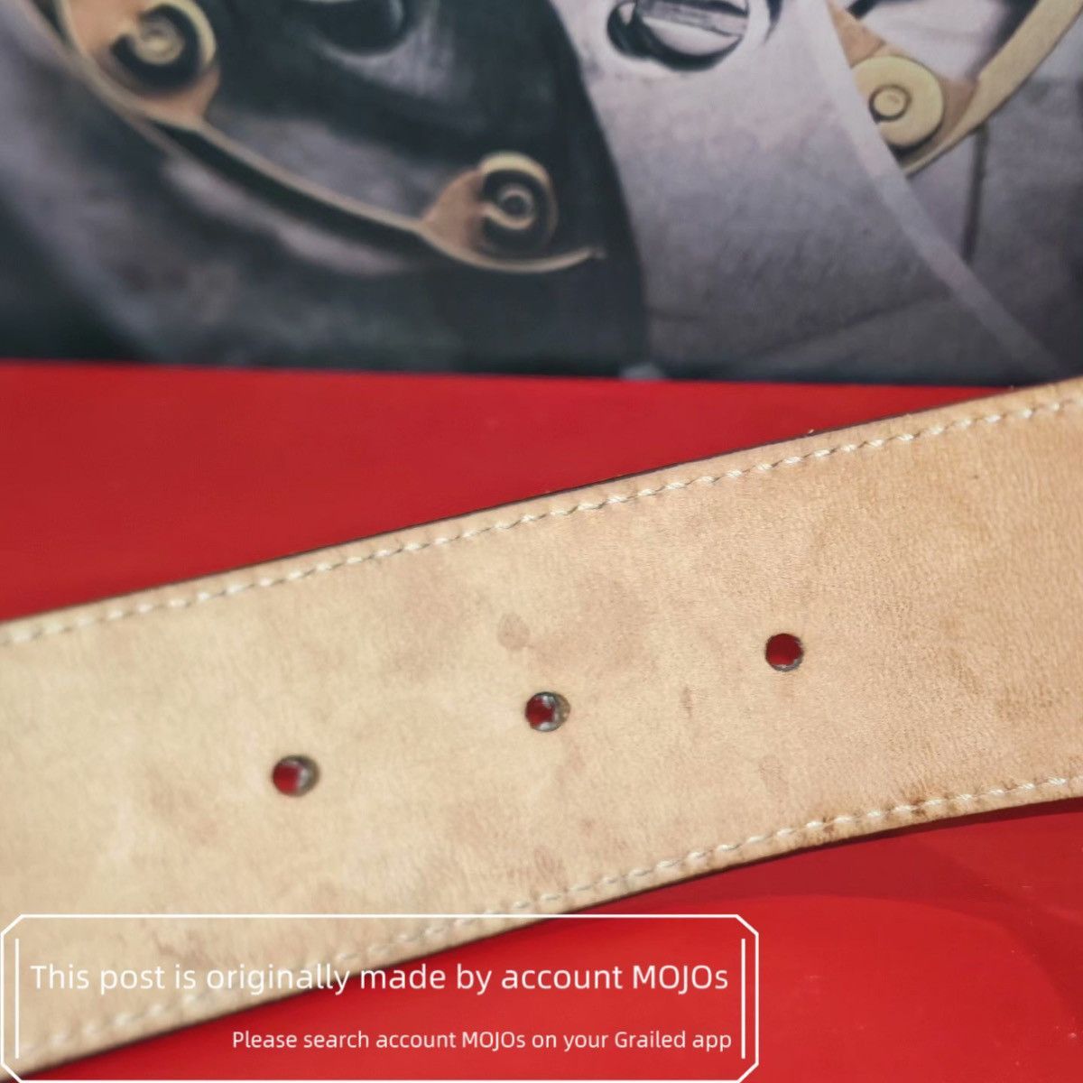 Gucci Sz 85 Gucci Vintage Anchor Logo Buckle Belt mojos5141 Size ONE SIZE - 7 Thumbnail