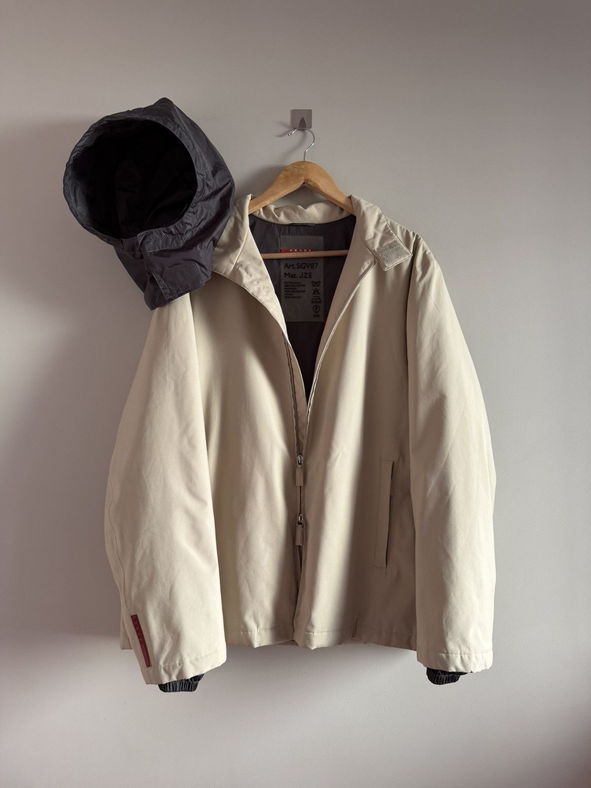 Prada Prada Vintage Gore-Tex Beige Jacket | Grailed