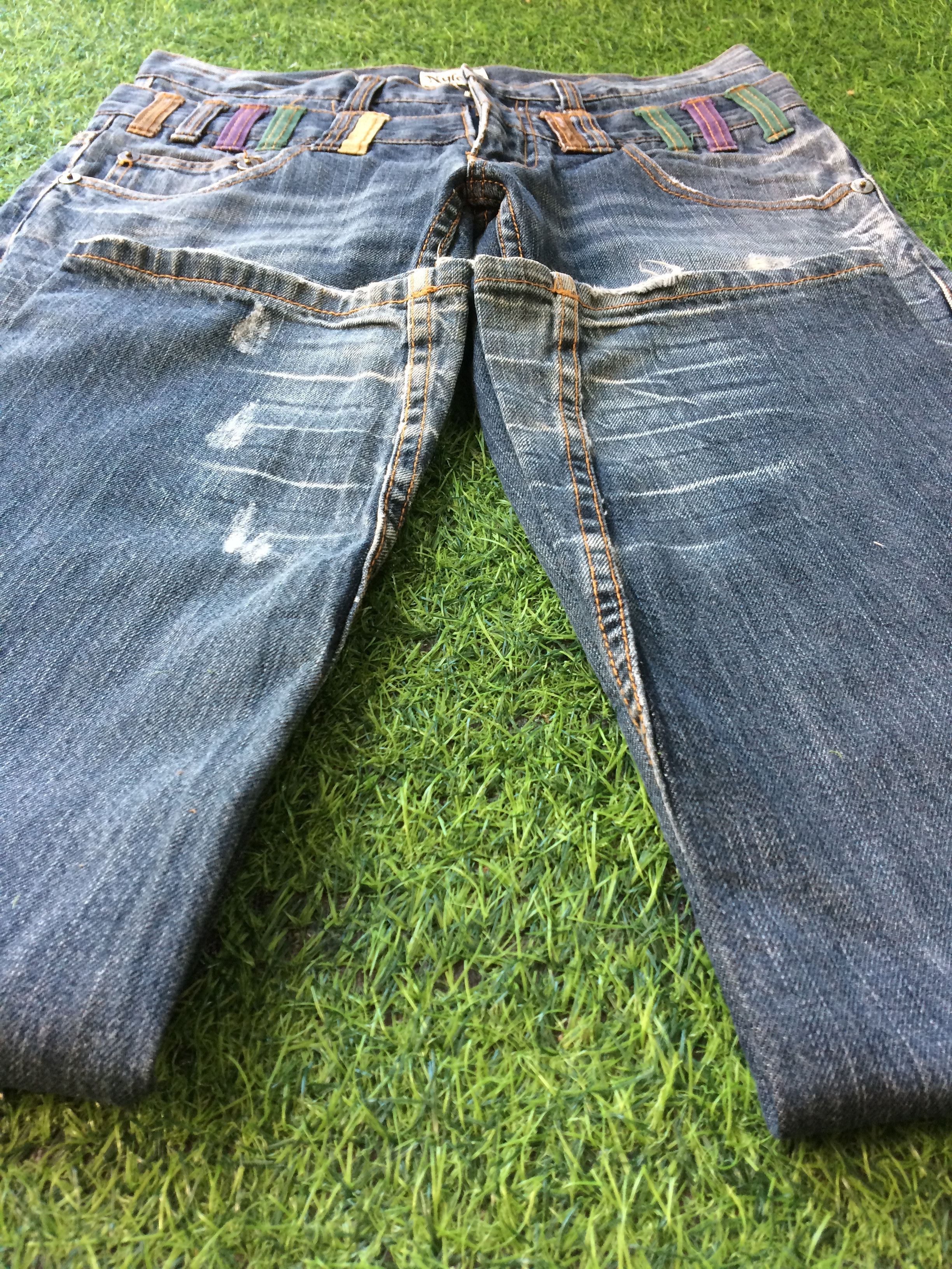 Japanese Brand Nylaus Japanese Double Waist Jean #D-529 Size US 28 / EU 44 - 6 Thumbnail