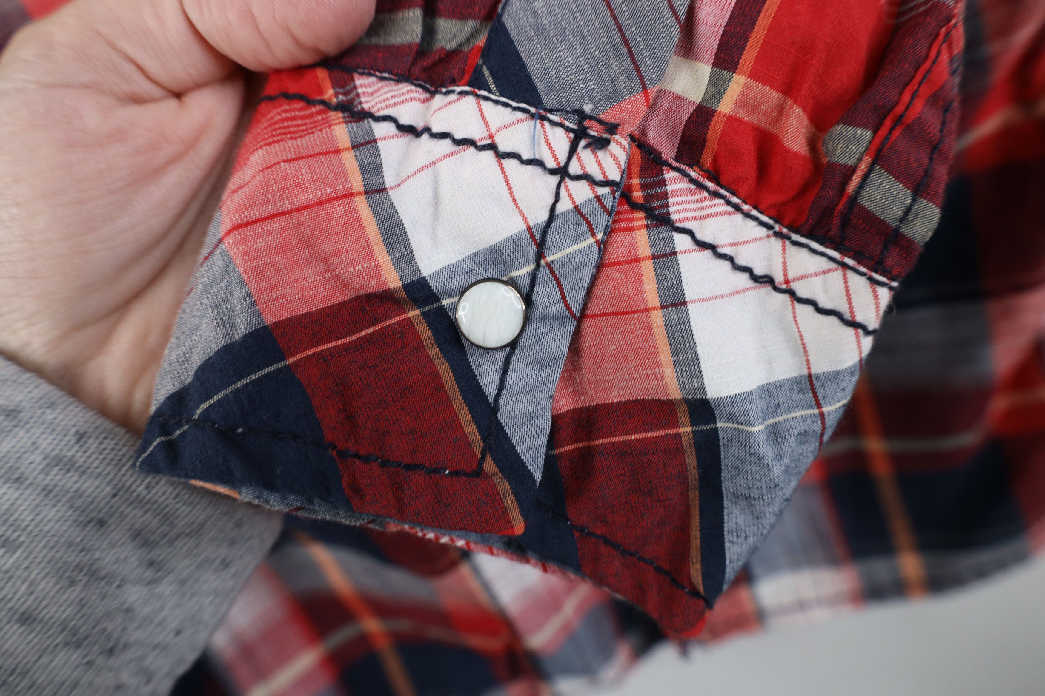 Vintage Buckle BKE Stitch Western Snap Button Collared Shirt Plaid Size US M / EU 48-50 / 2 - 5 Thumbnail