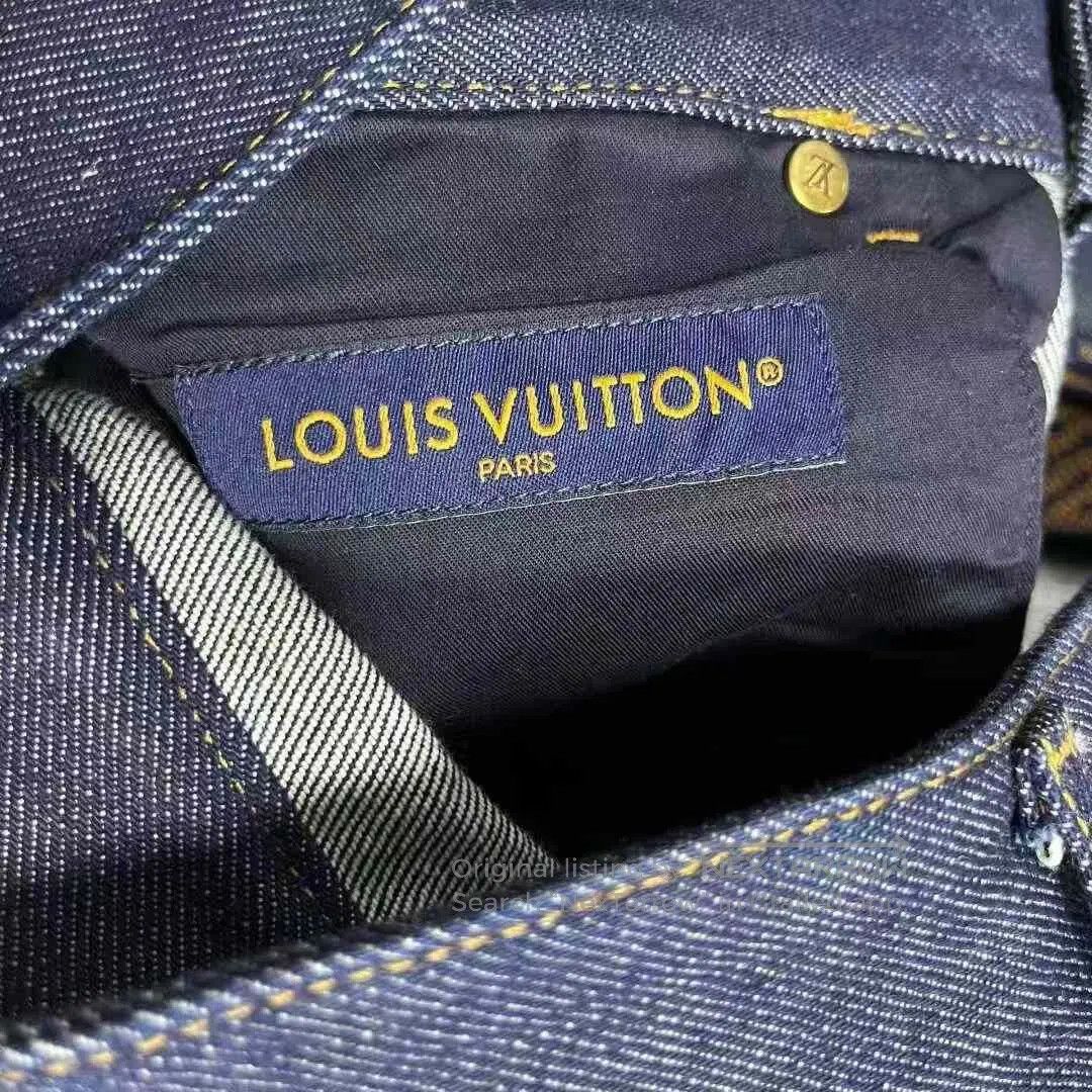 Louis Vuitton Louis Vuitton Blue Logo Flare Jeans. Size 27" / US 4 / IT 40 - 7 Thumbnail
