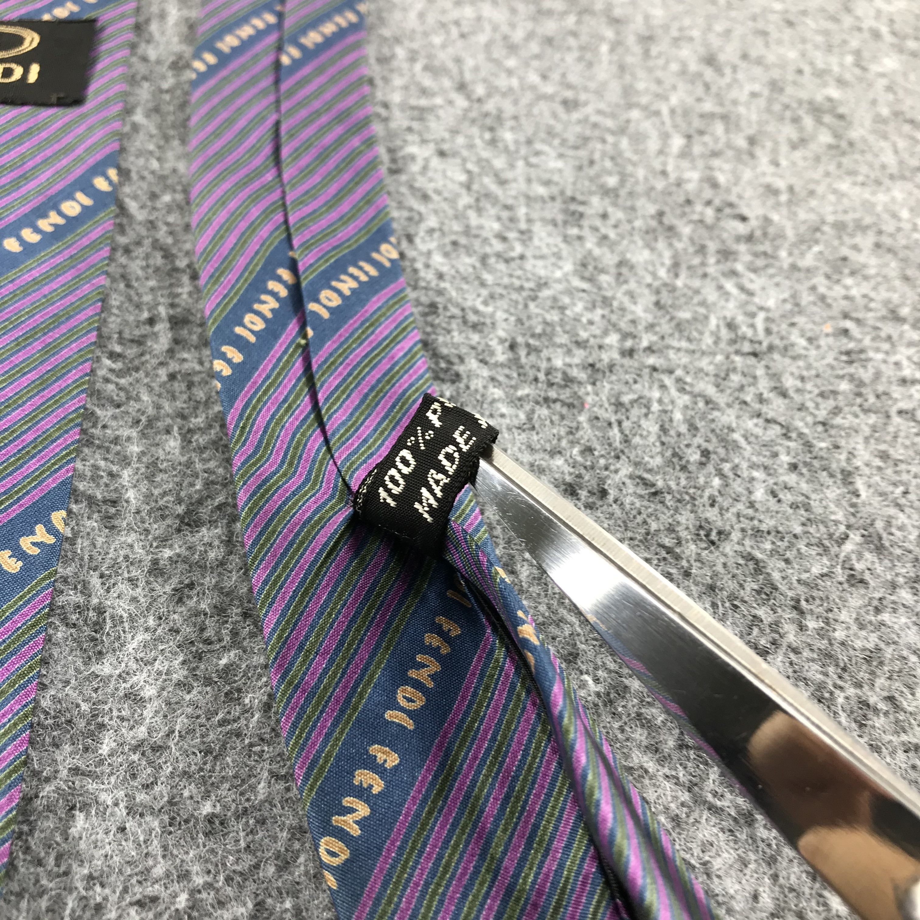 Fendi Vintage Fendi Roma Silk Neck Ties T36 Size ONE SIZE - 4 Thumbnail