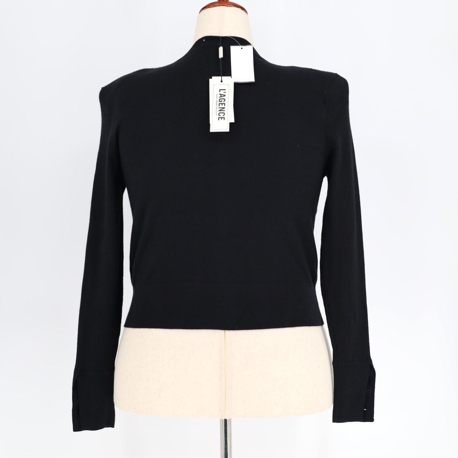 L'AGENCE L'AGENCE Women Rhinestone Cesca Luxury Sweater Size L Size L / US 10 / IT 46 - 8 Thumbnail