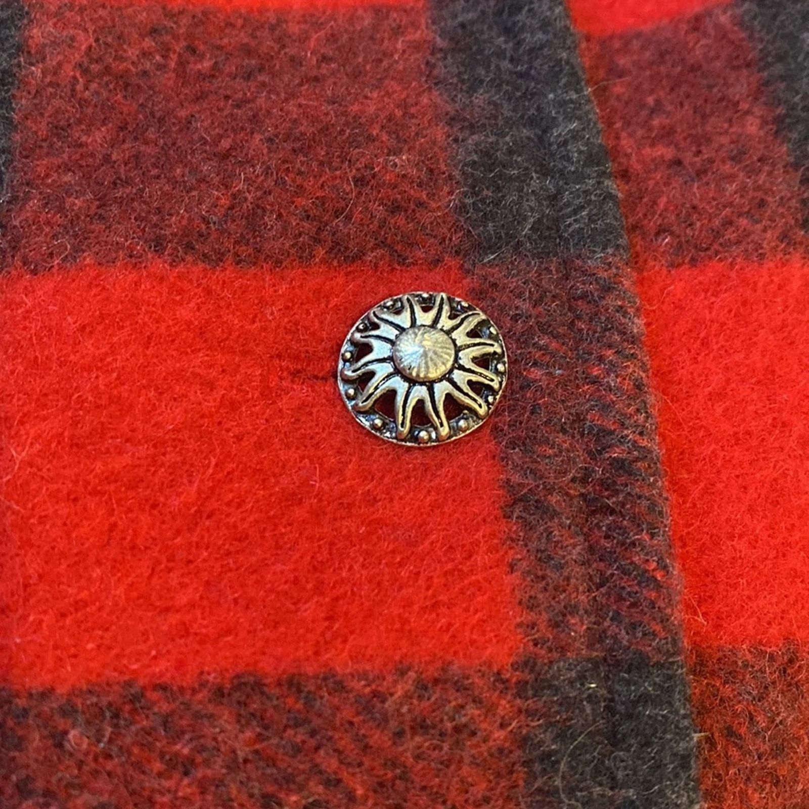 Other Vintage LD Burke of Santa Fe Plaid Wool Blend Jacket SZ.L Size L / US 10 / IT 46 - 5 Thumbnail