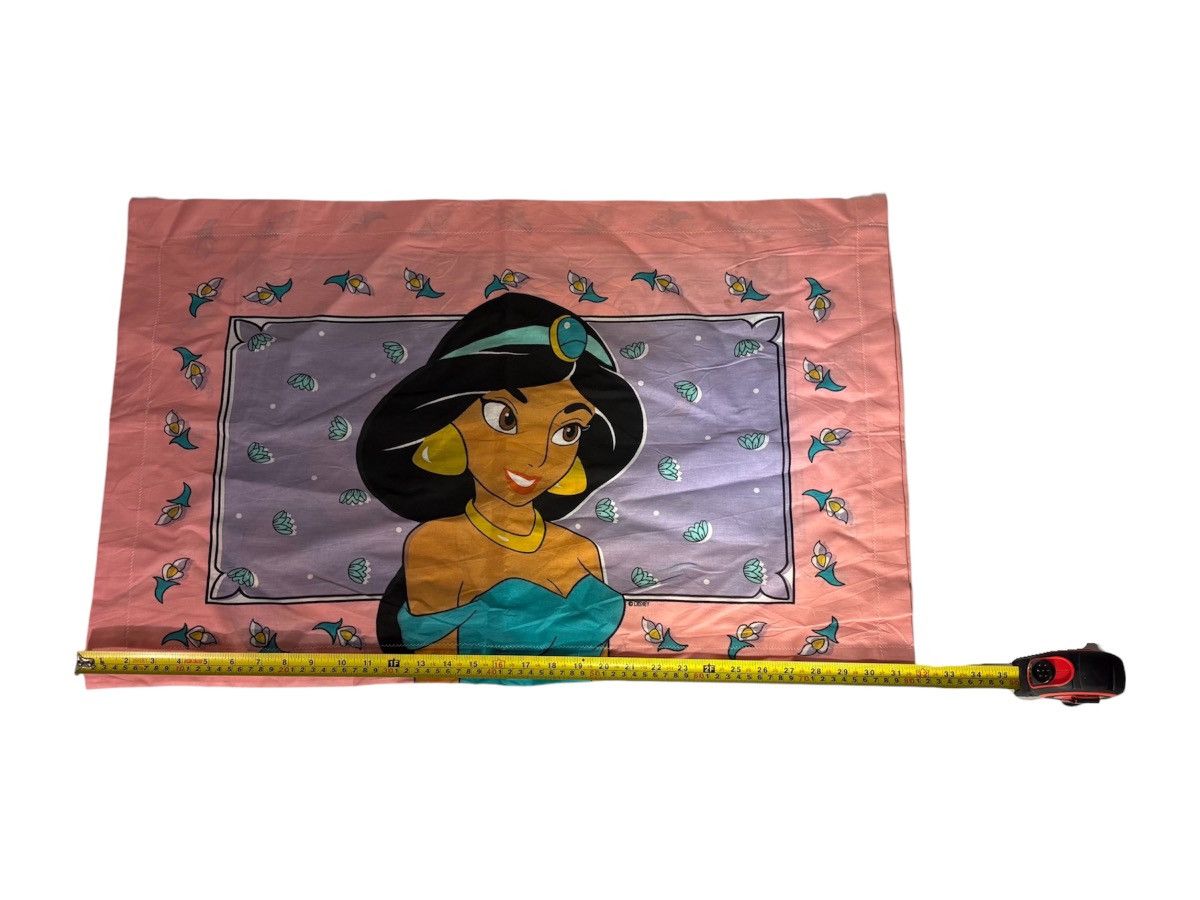 Disney Vintage 90s Disneys Aladdin Princess Jasmine Raja Pillowcase Size ONE SIZE - 10 Thumbnail