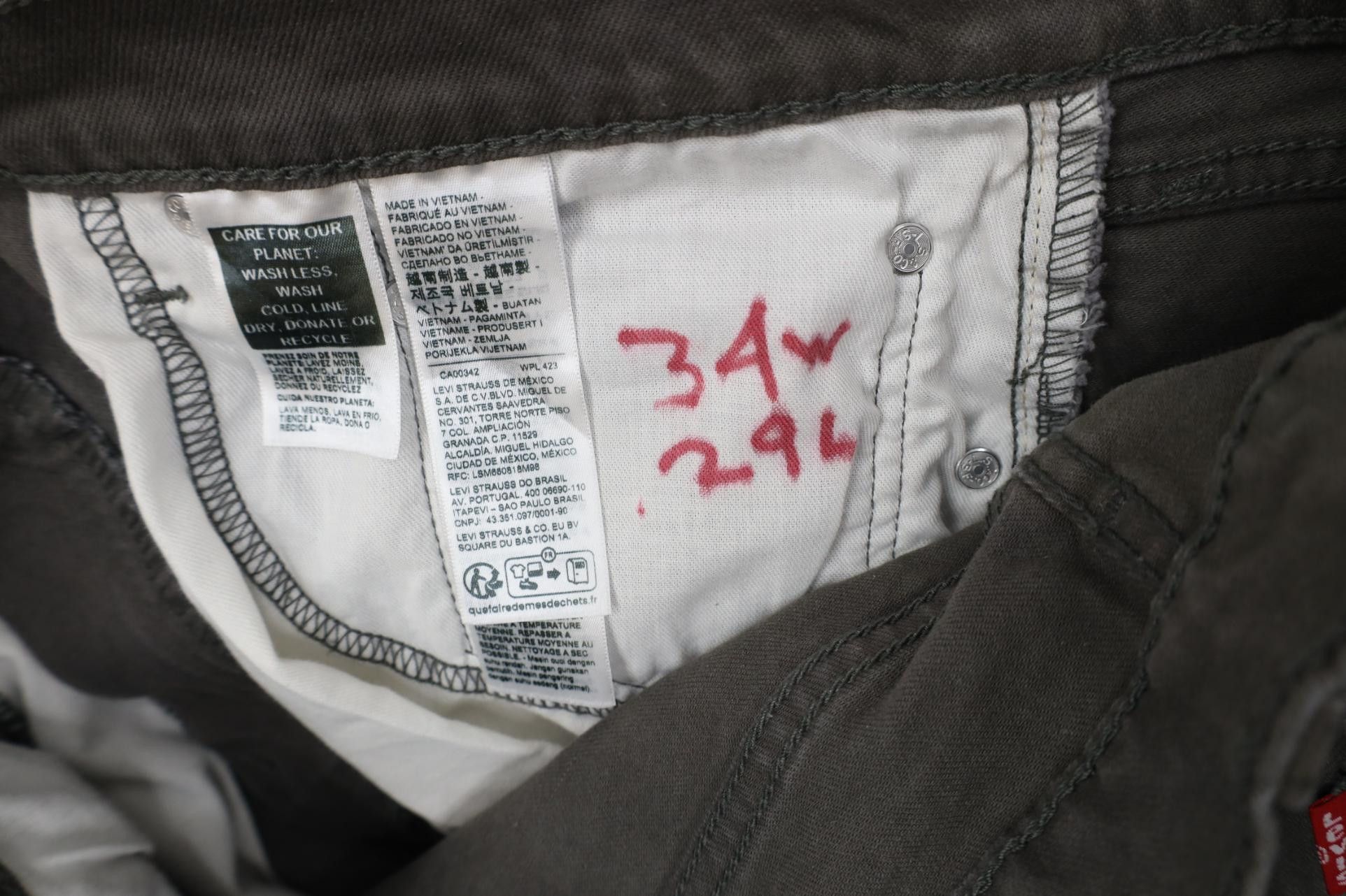 Levi's Vintage Y2K Levis 505 Regular Straight Leg Jeans Gray Size US 34 / EU 50 - 7 Thumbnail