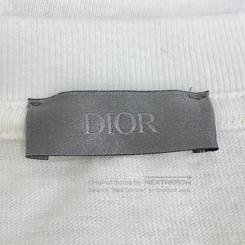 Dior Dior White logo alphanumeric printed cotton round-neck sho Size US XL / EU 56 / 4 - 6 Thumbnail