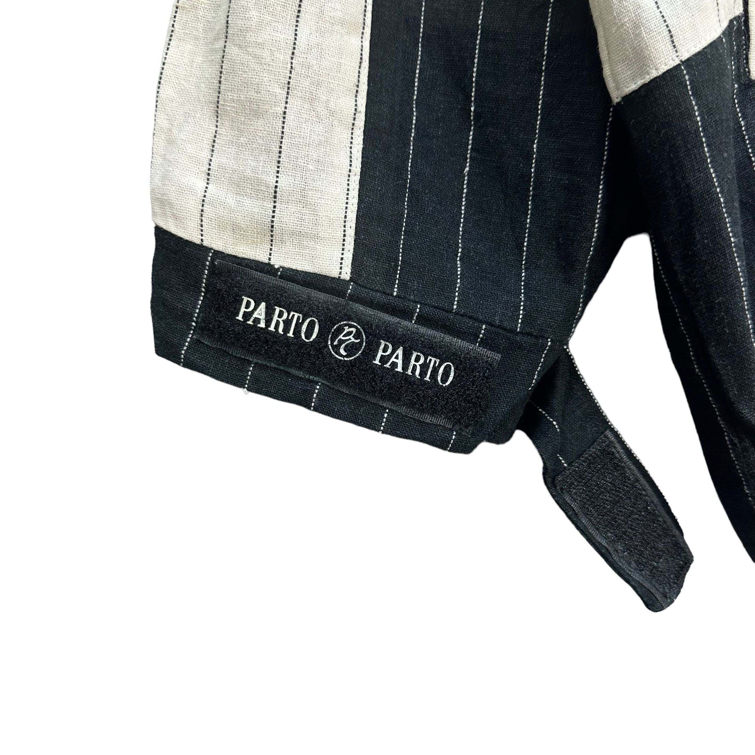 Japanese Brand PARTO SPORT STRIPED BIG LOGO JACKET #7815-179 Size US L / EU 52-54 / 3 - 7 Thumbnail