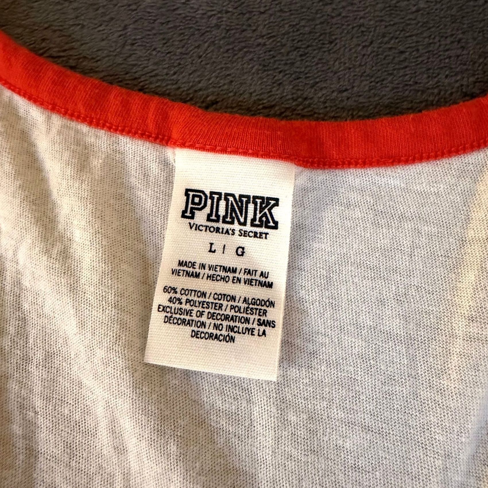 Vintage PINK Victoria's Secret Tank Top Racerback Striped Red White Blue Womens Large Size L / US 10 / IT 46 - 3 Thumbnail