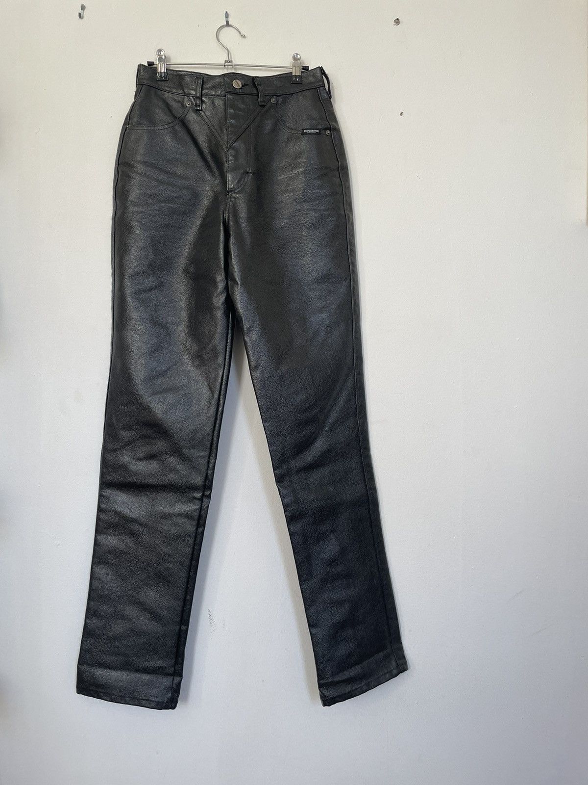 Vintage VINTAGE ROUGH RIDER CIRCLE T FAUX LEATHER WESTERN PANTS Size 28" / US 6 / IT 42 - 1 Thumbnail
