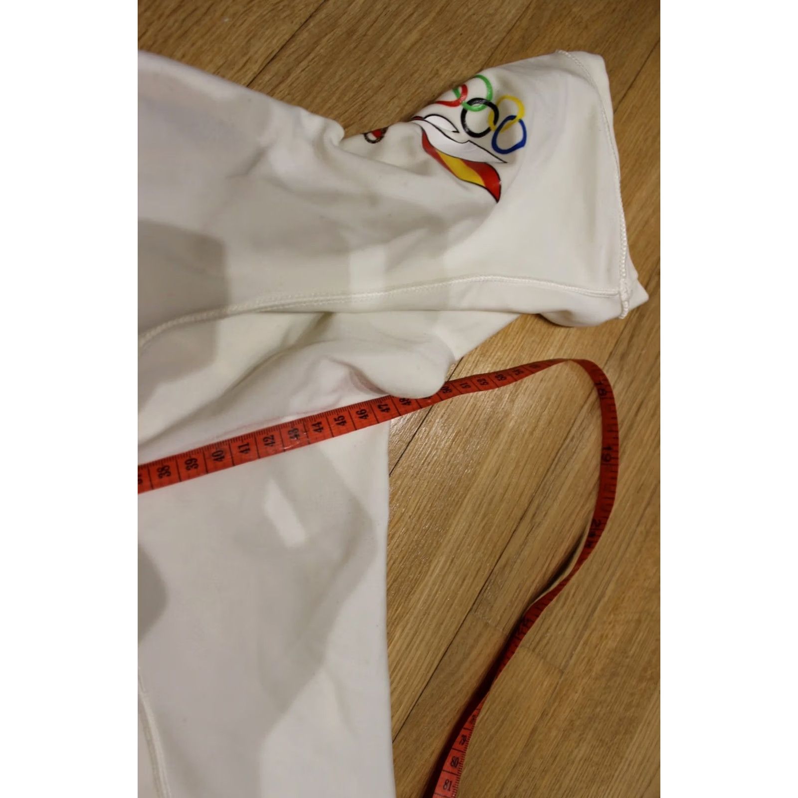 Vintage VINTAGE Mormaii Olympic Team Spain Yacht Sailing jersey shirt M Mens White 56cm 47cm Size US M / EU 48-50 / 2 - 4 Thumbnail