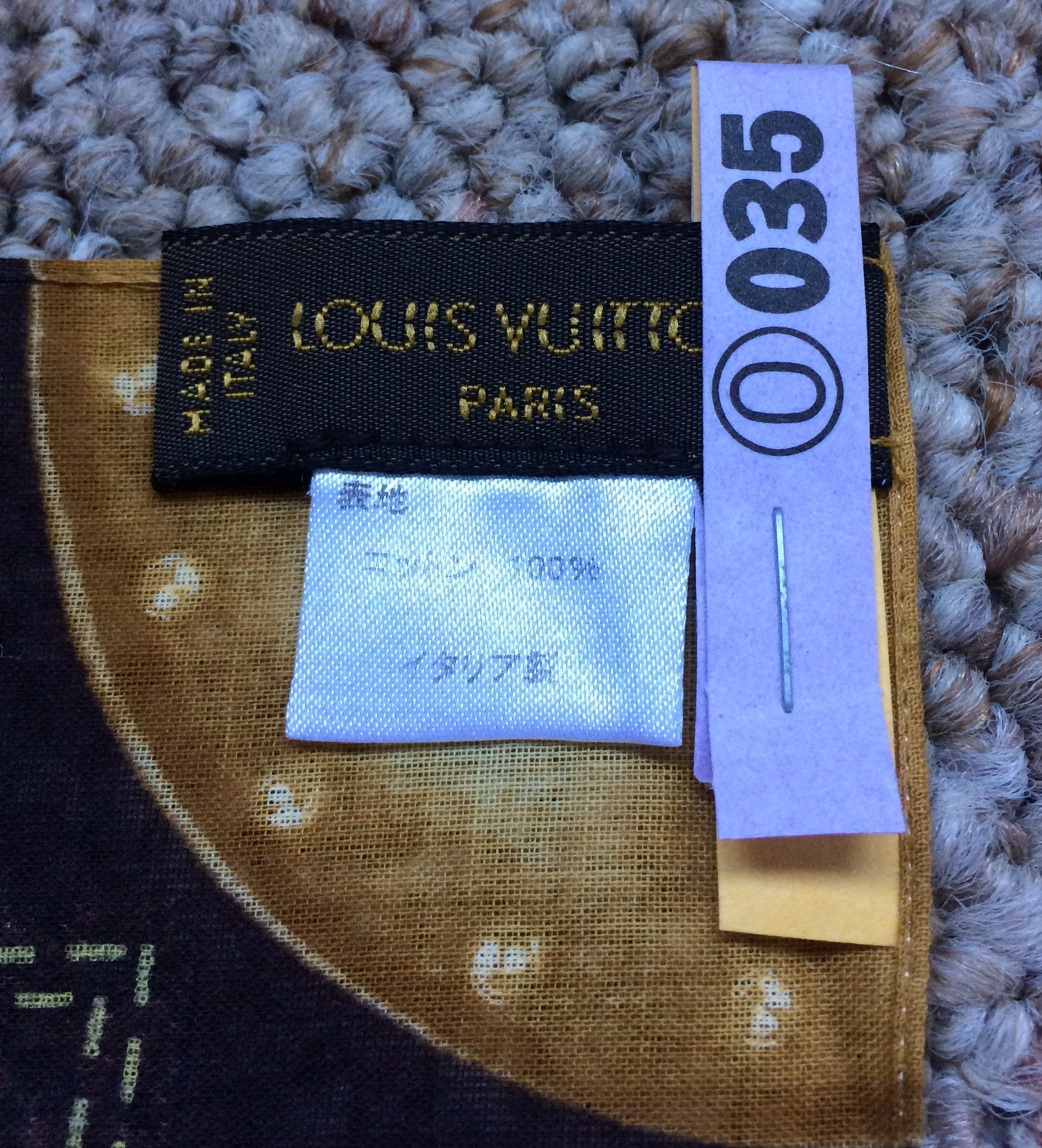 Louis Vuitton S/S 2006 Louis Vuitton Denim Monogram Scarf Size ONE SIZE - 6 Thumbnail
