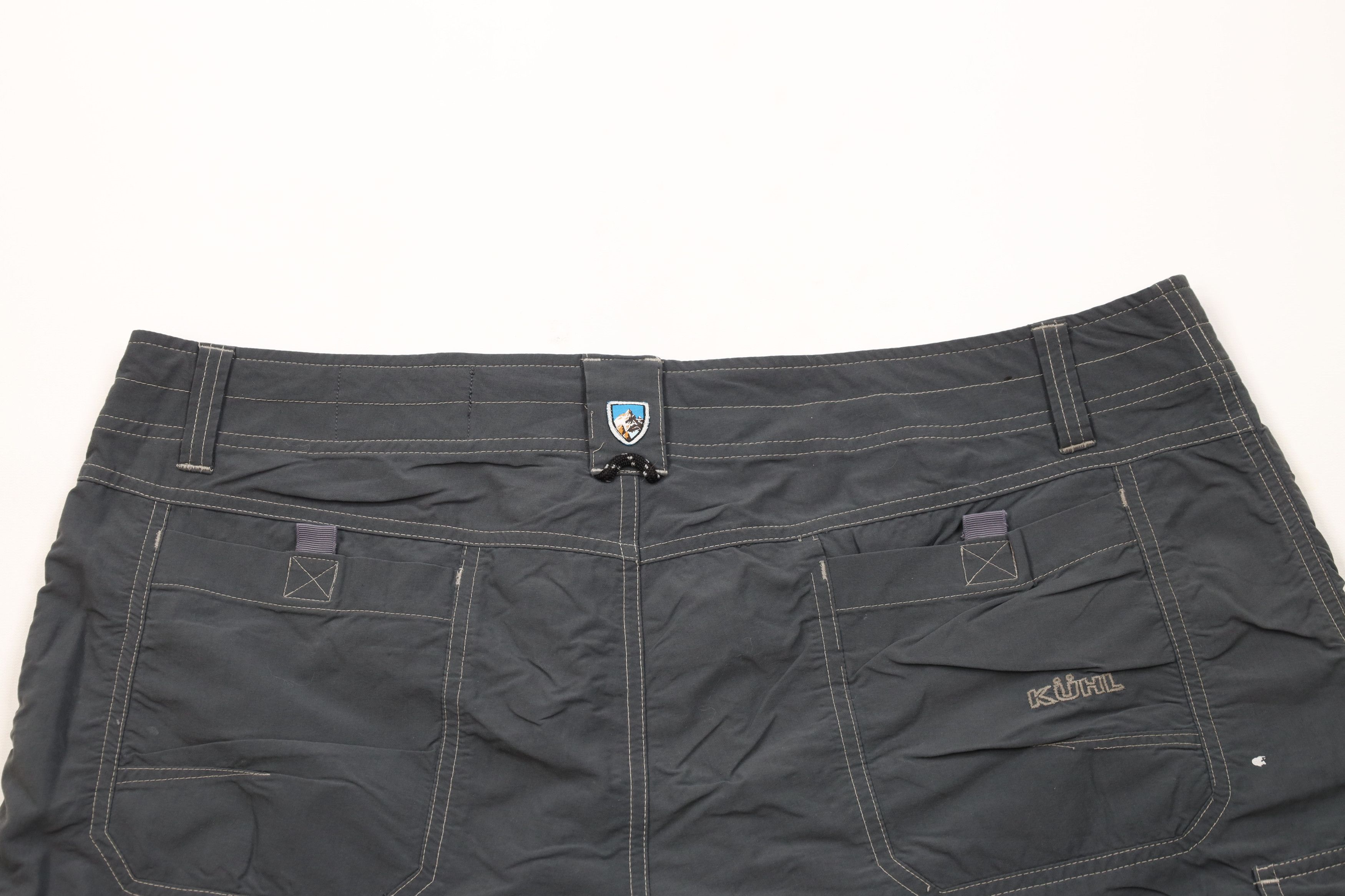 Kuhl × Vintage Kuhl Mountain Distressed Hiking Climbing Cargo Shorts Gray Size US 40 / EU 56 - 12 Thumbnail