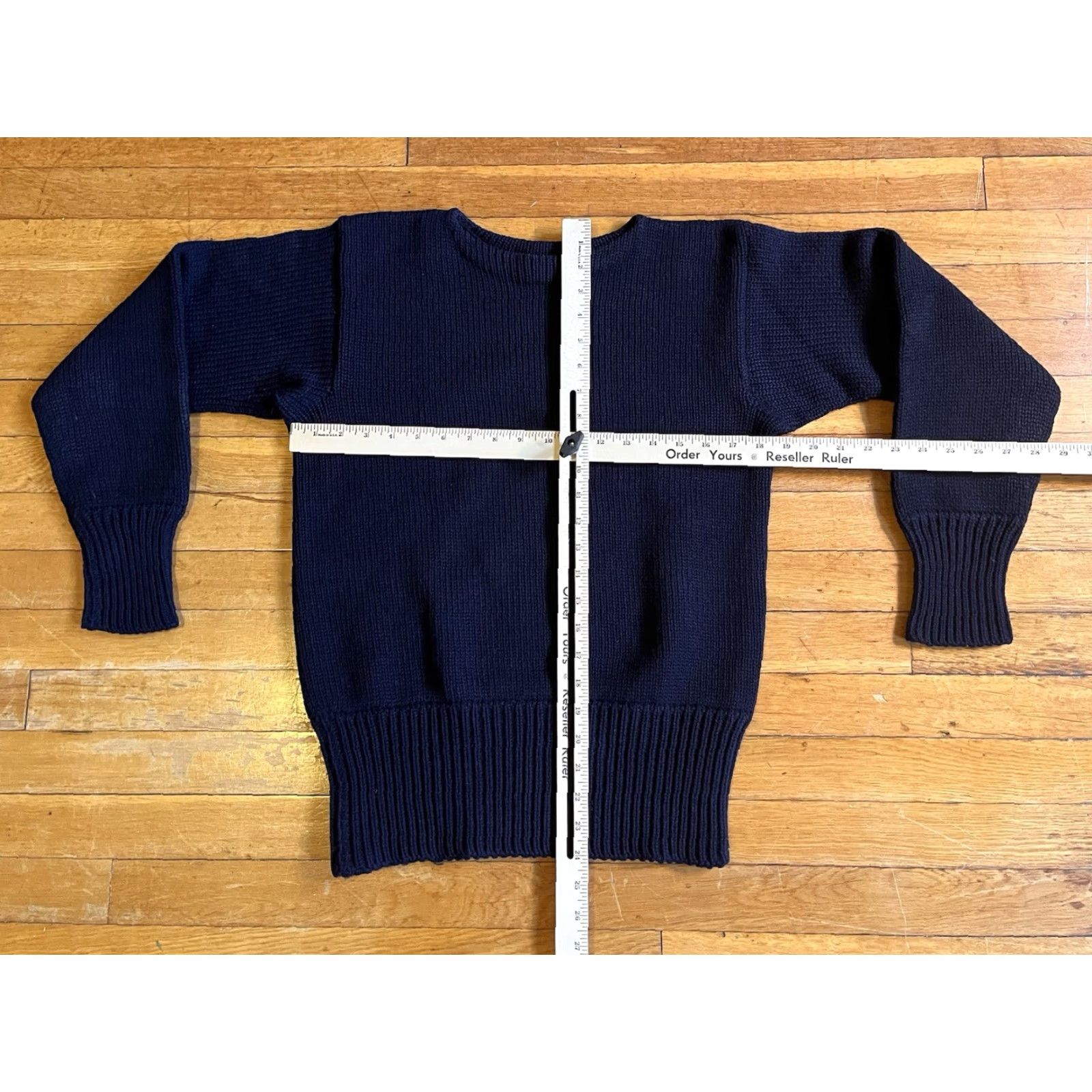 Vintage VINTAGE Gimbel Brothers Wool Sweater Men’s 40 (Fits M) Navy Blue Shirt Pullover Crew Neck Size US M / EU 48-50 / 2 - 6 Thumbnail