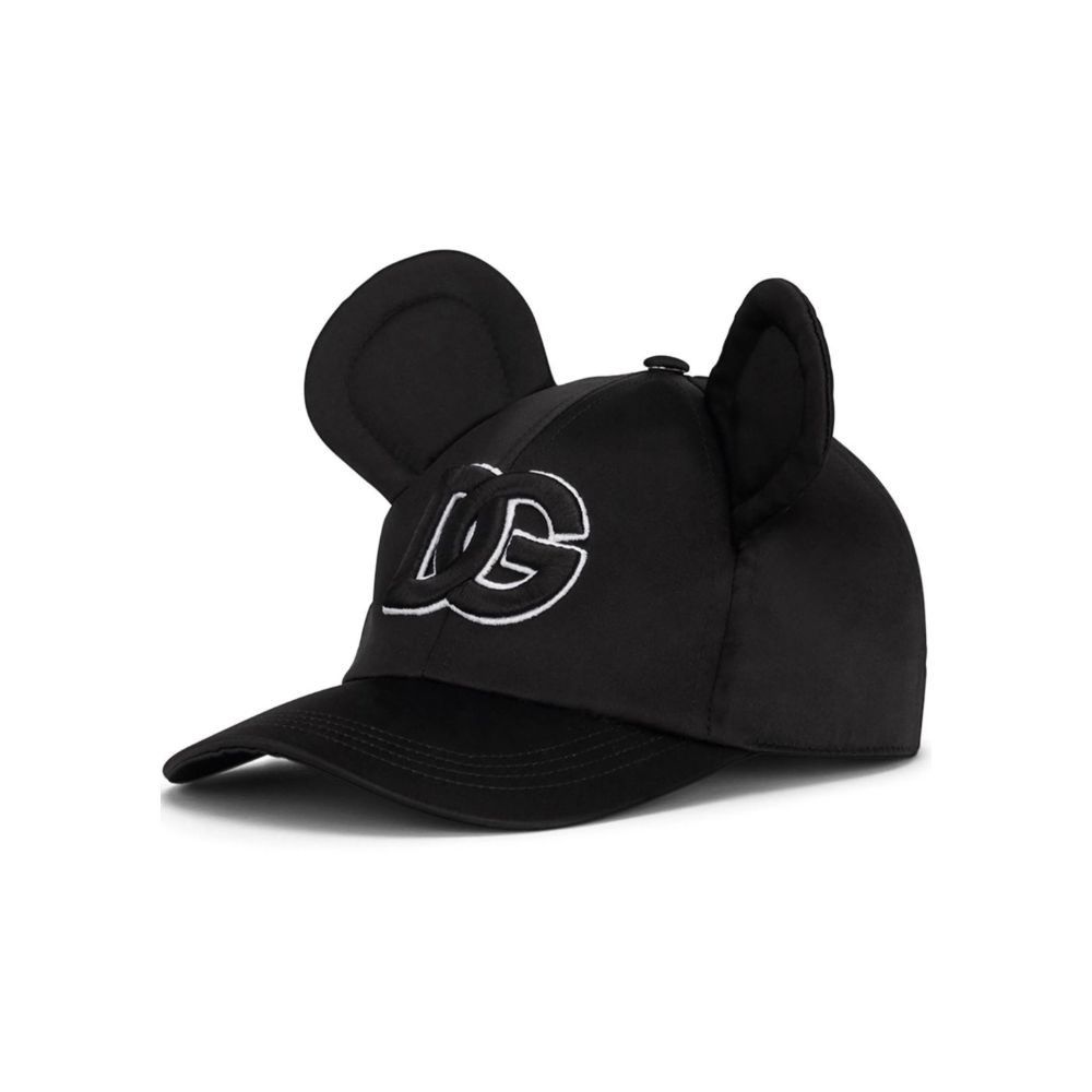 Dolce & Gabbana Black Polyester Women's Hat Size ONE SIZE - 1 Thumbnail