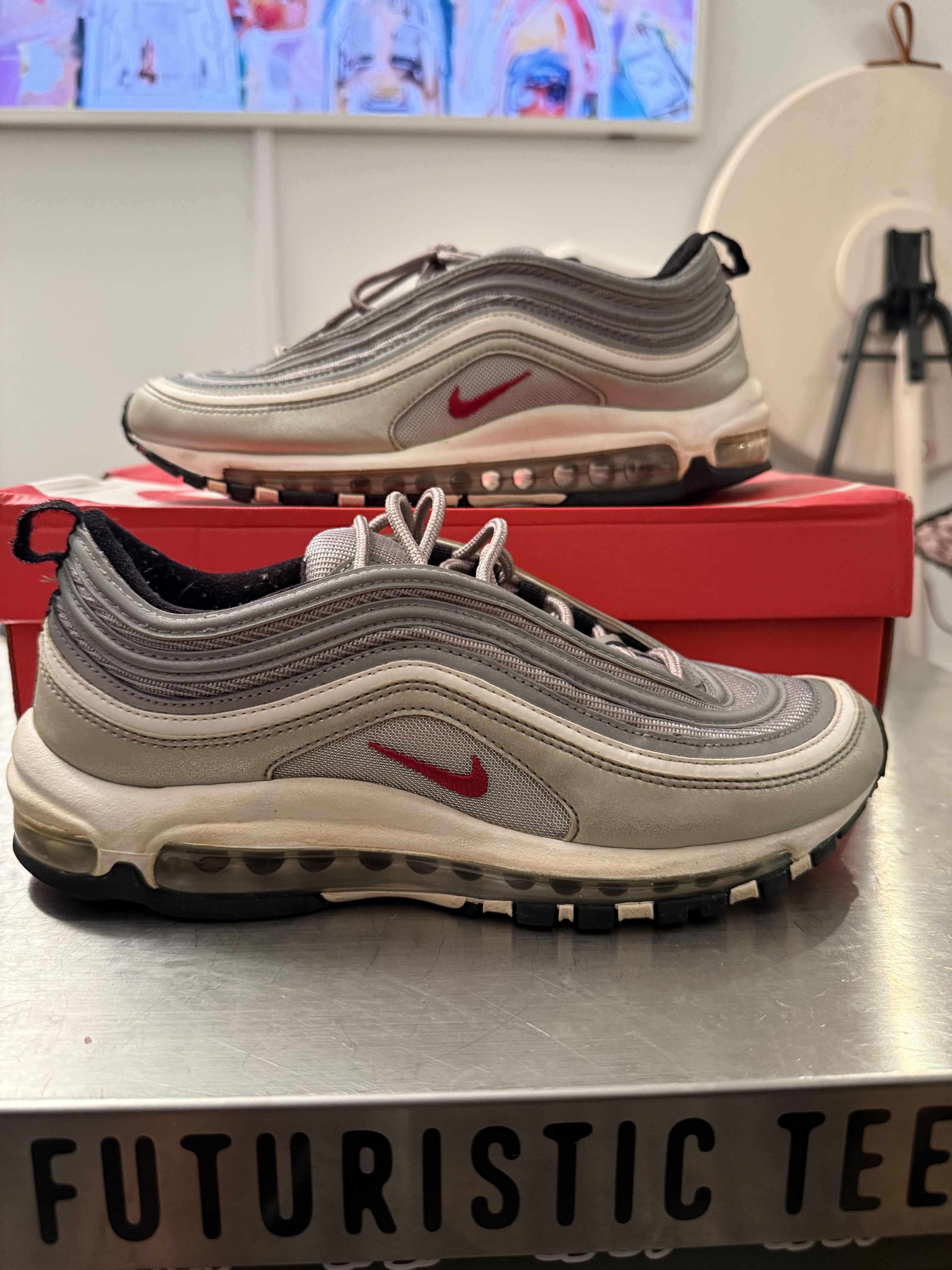 Nike NIKE AIR MAX 97 OG Silver Size US 8 / EU 41 - 1 Thumbnail