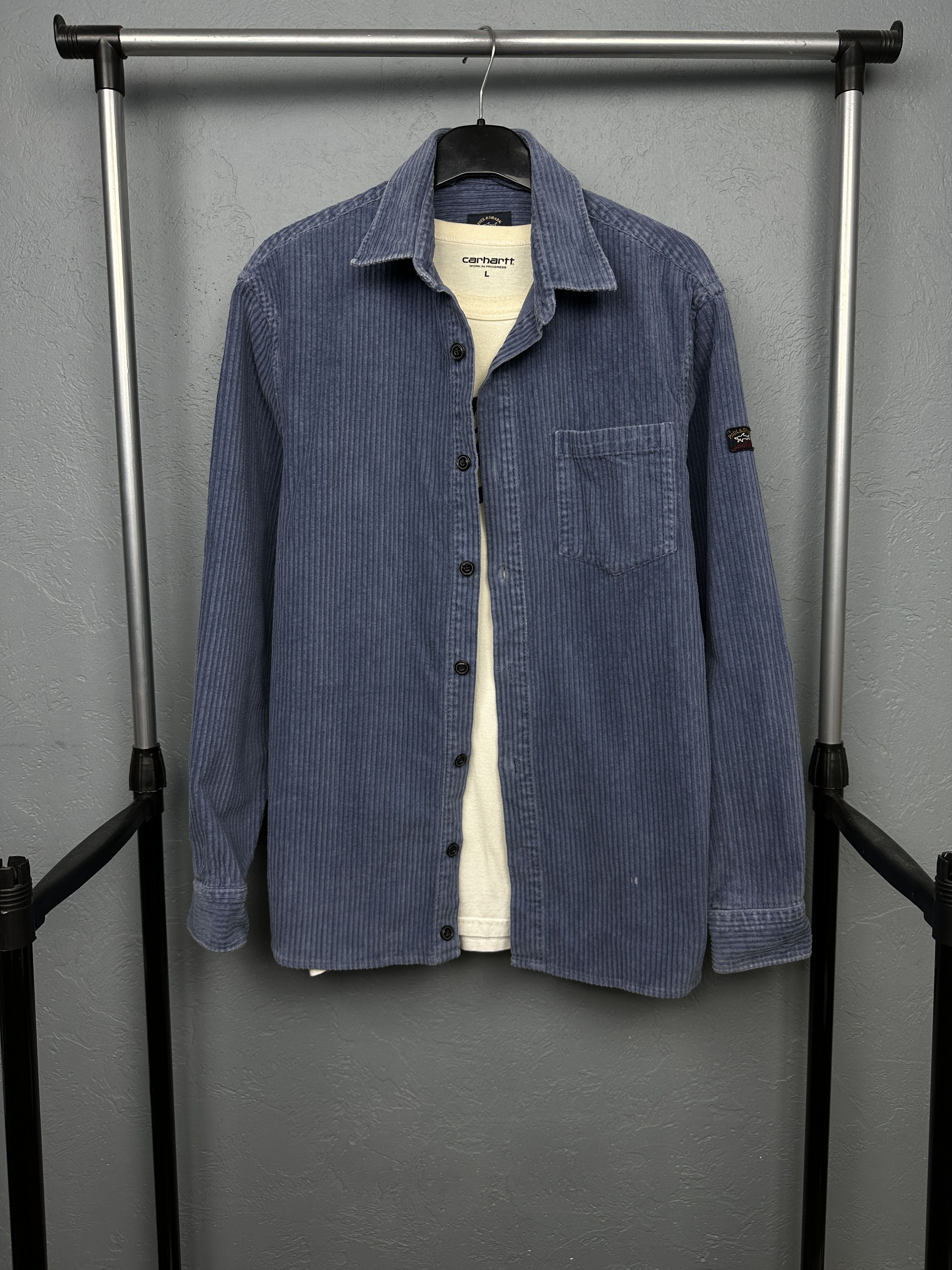 Paul & Shark Paul & Shark Mens Corduroy Flannel Long Sleeve Shirt Size US L / EU 52-54 / 3 - 1 Thumbnail