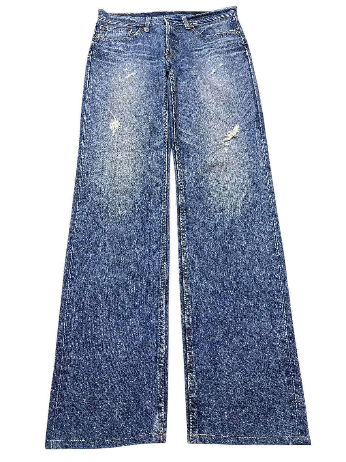 Levi's Vintage Levis 501 Classic Faded Wash Style Distress Jeans Size US 30 / EU 46 - 1 Thumbnail