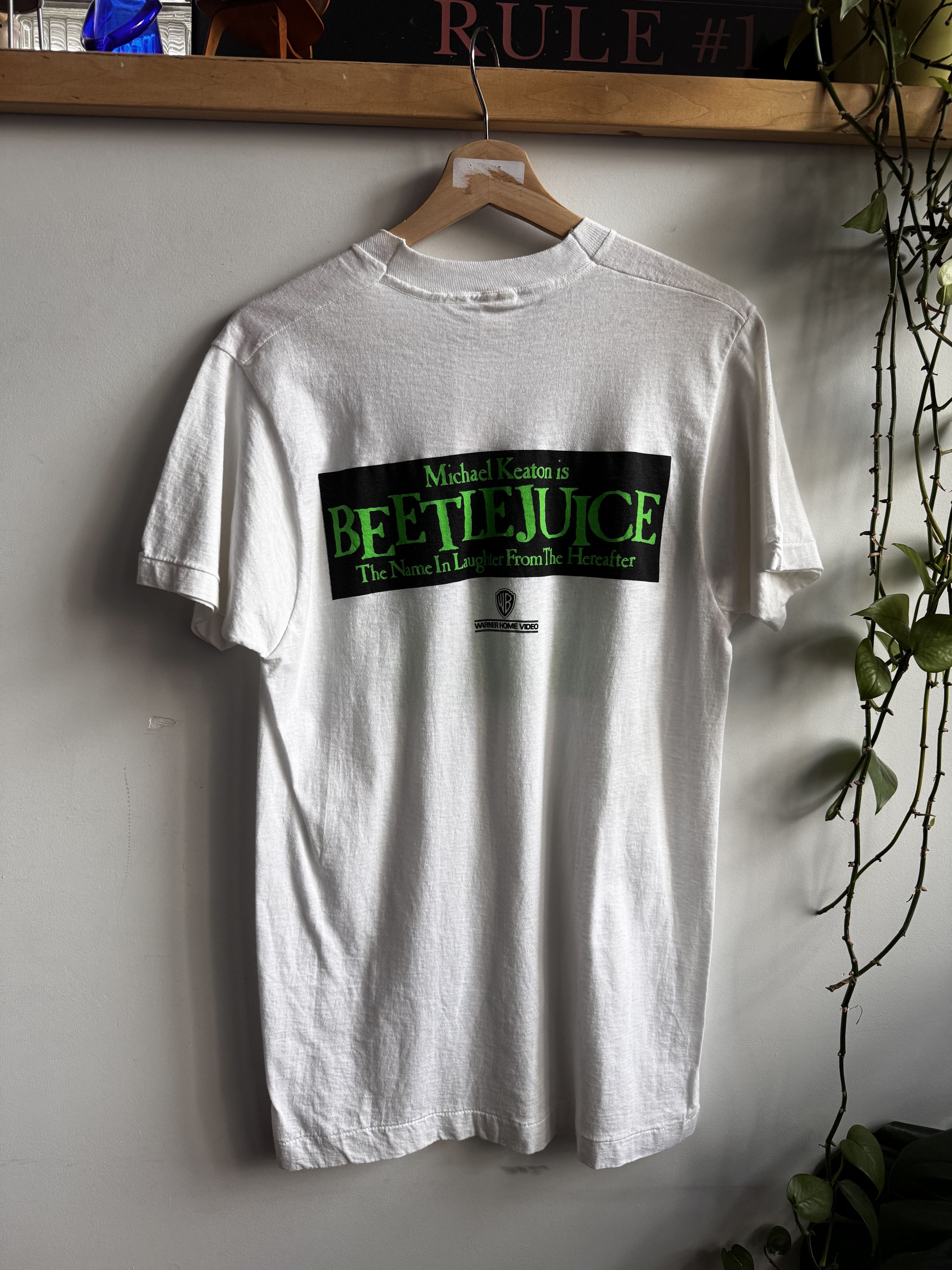 Vintage 80s Beetle Juice Boo! Who? Movie Promo Tshirt Size L Size US L / EU 52-54 / 3 - 2 Thumbnail