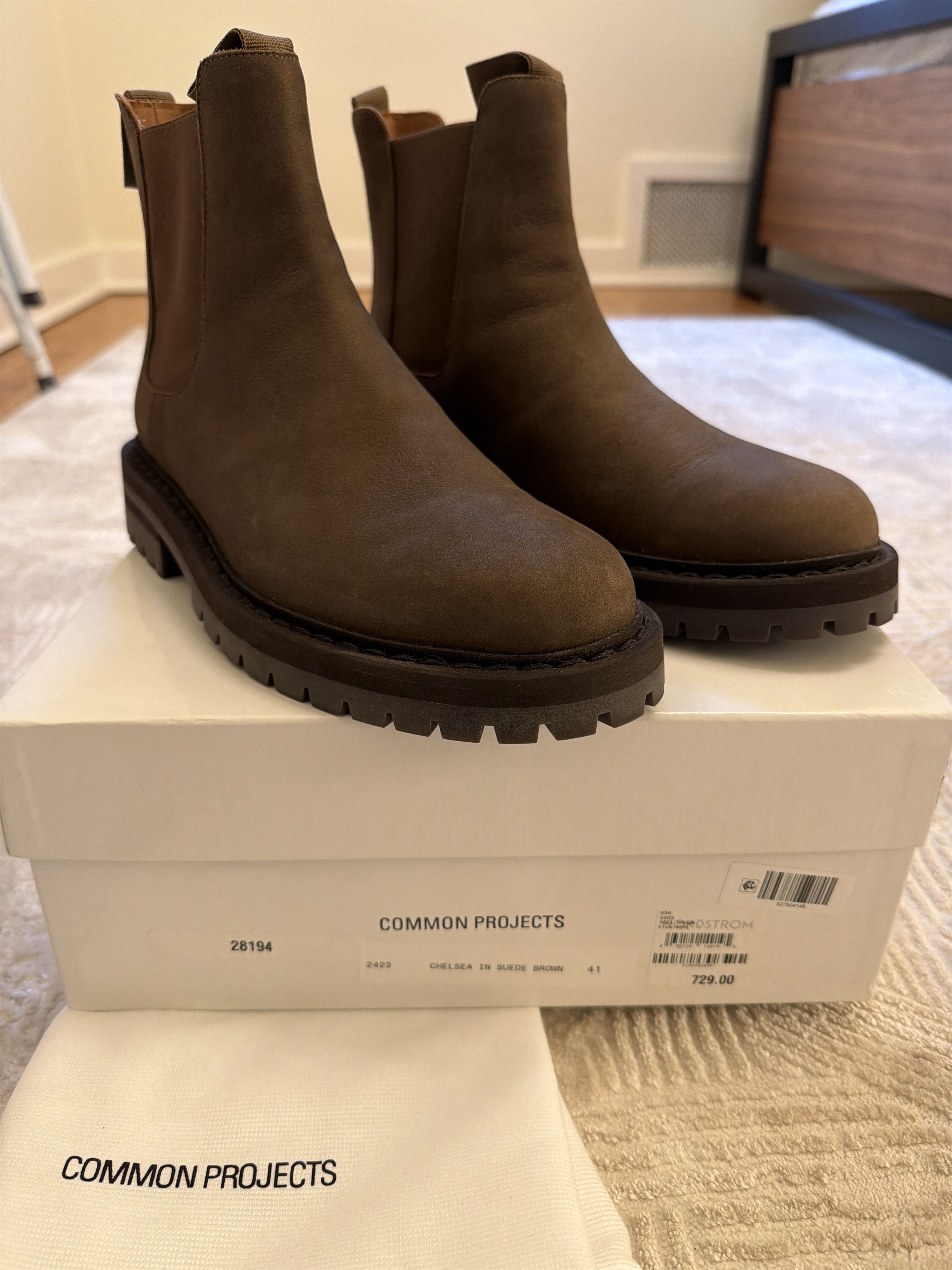 Common Projects Common Projects Chelsea Lug Sole Boots Size US 8 / EU 41 - 9 Thumbnail
