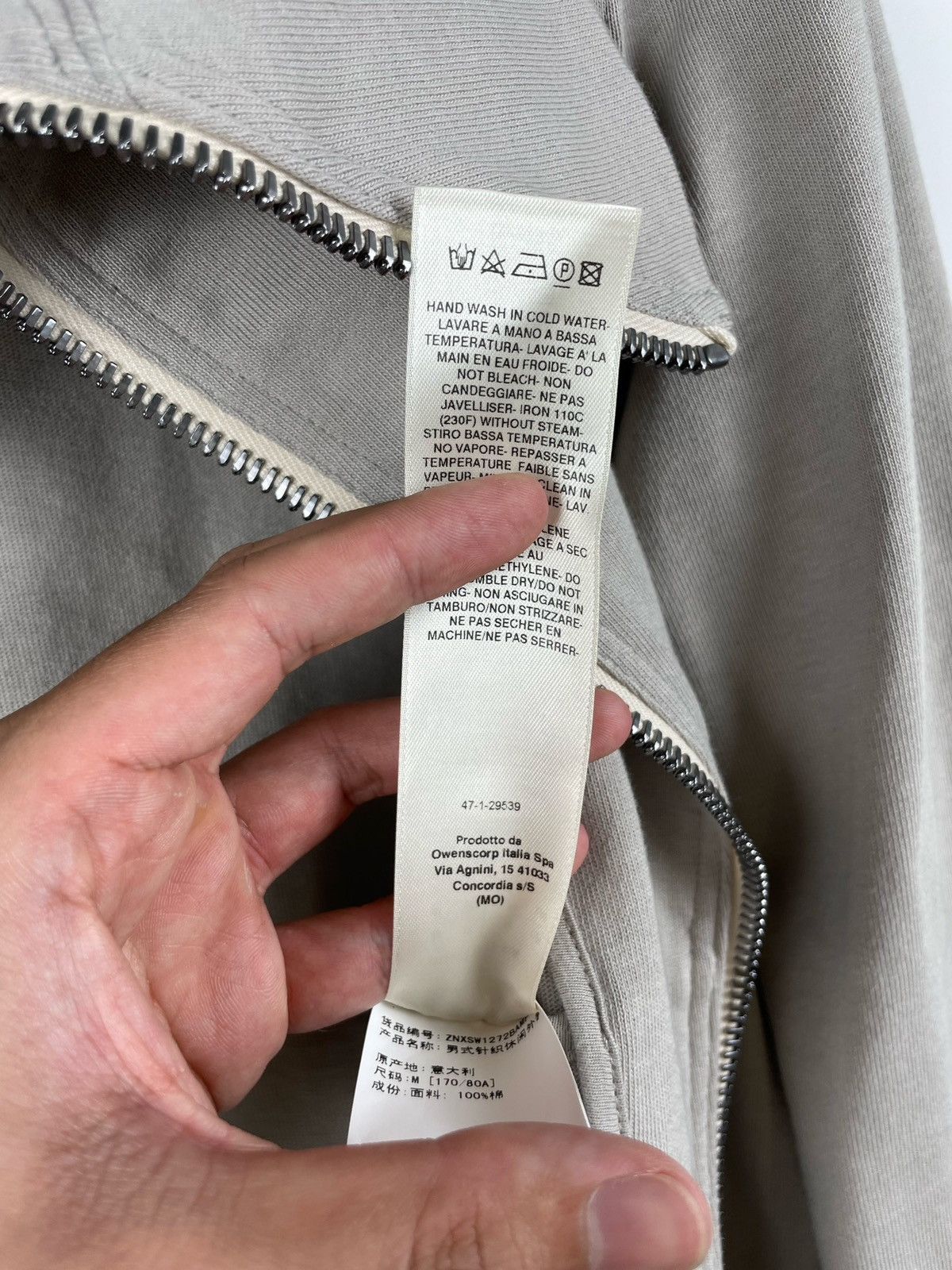 Rick Owens Rick Owens FW25 Side Zip-Up Hoodie Size US M / EU 48-50 / 2 - 15 Thumbnail