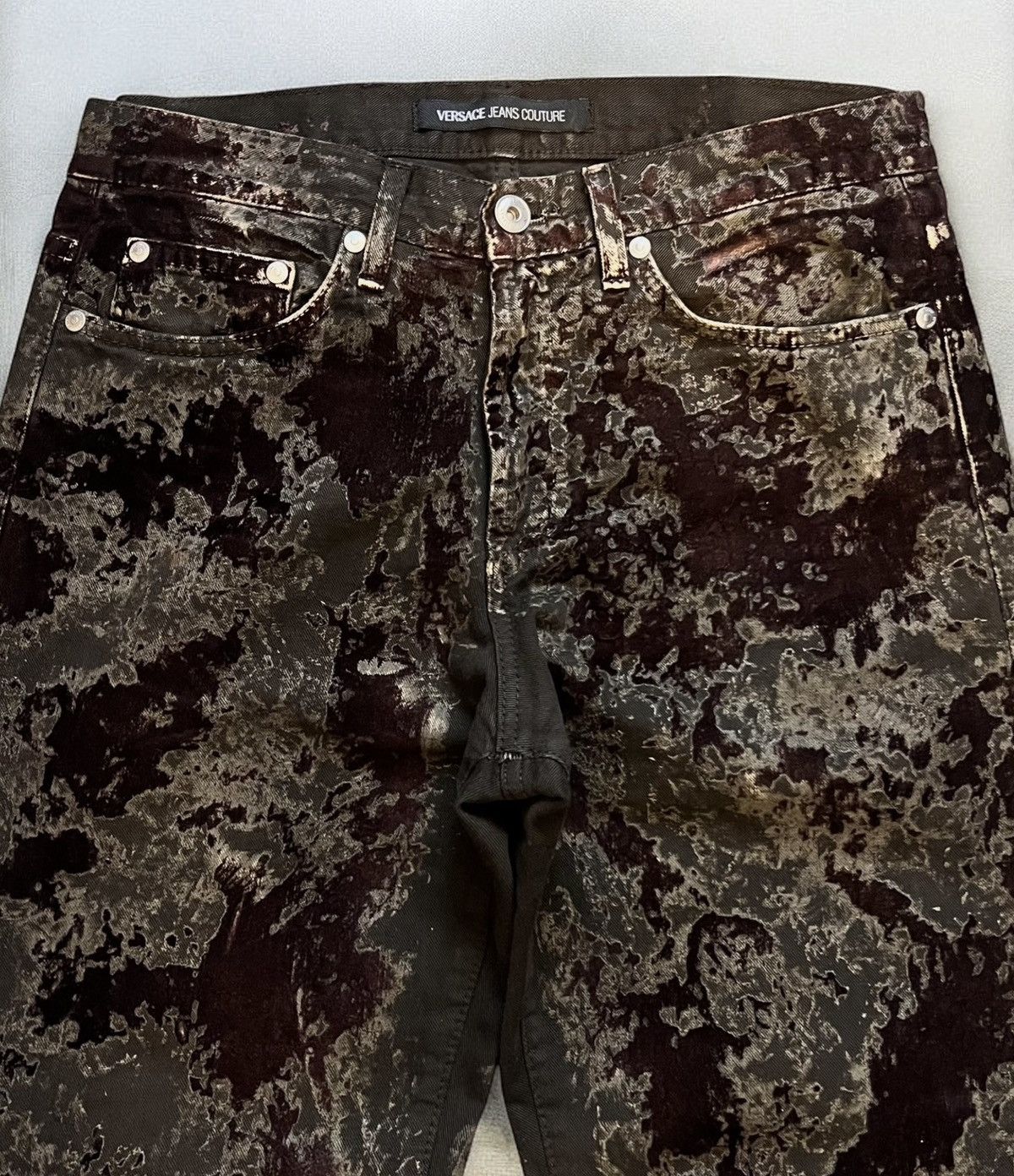 Versace Versace Jeans Couture AW2003 „Blood Effect” Pants Size US 30 / EU 46 - 2 Thumbnail