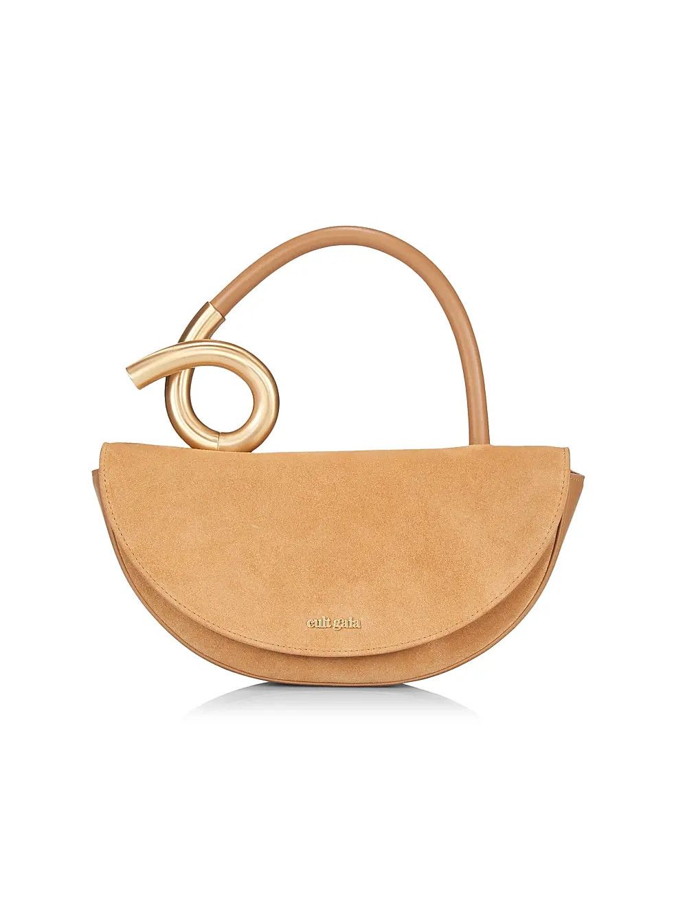Cult Gaia os11x0326 Size: OS / Azariah Half-Moon Suede Top-Handle Bag Size ONE SIZE - 1 Thumbnail