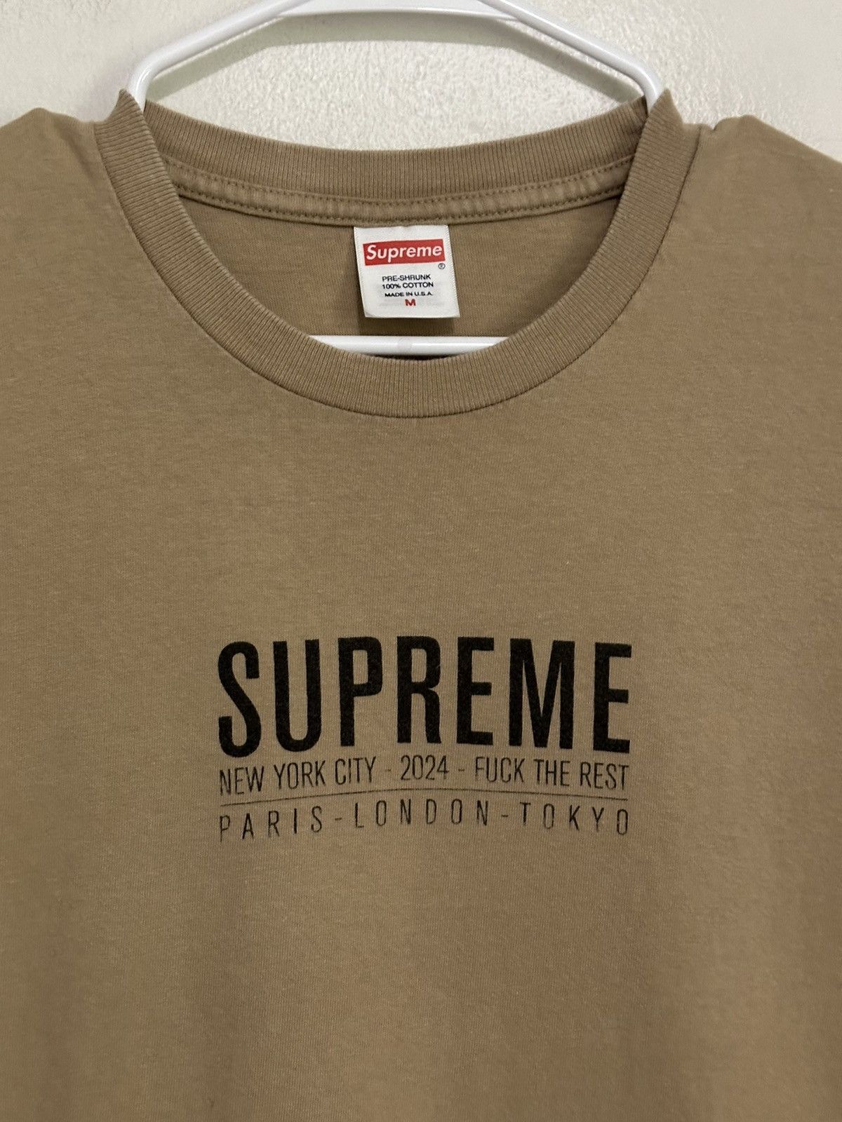Supreme Supreme Paris Tee Size US M / EU 48-50 / 2 - 2 Thumbnail