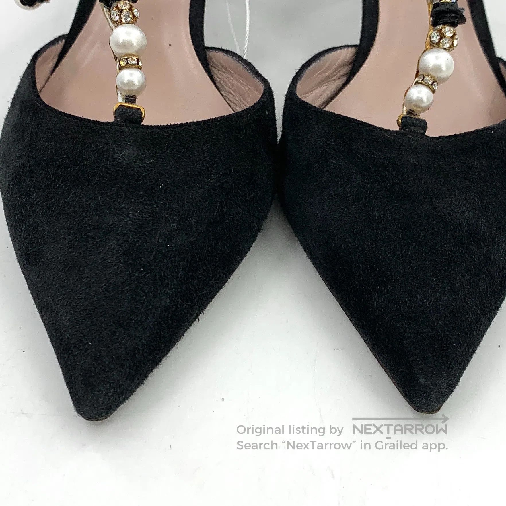 Rene Caovilla Rene Caovilla Black Pearl Beaded Stiletto High Heel Mule S Size US 7.5 / IT 37.5 - 8 Thumbnail