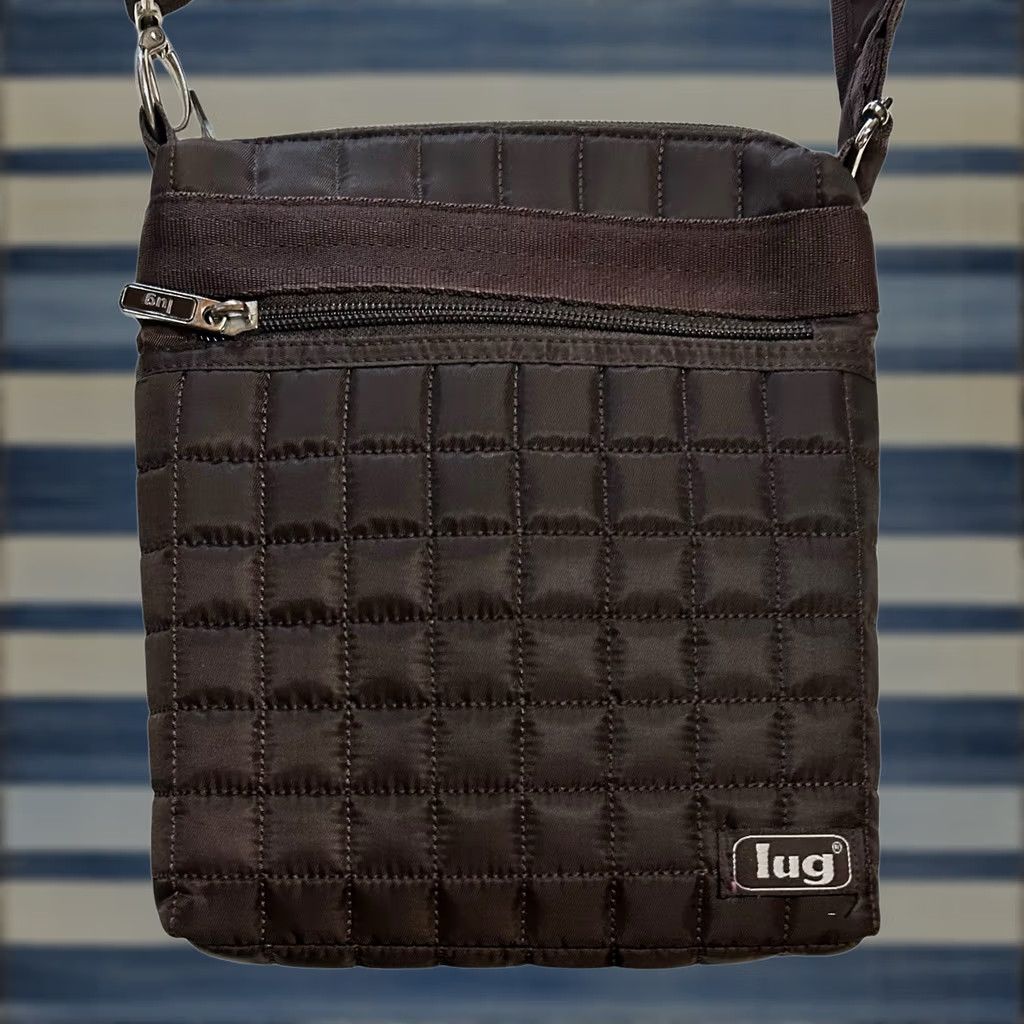 Vintage LUG Skipper Crossbody Bag Brown Quilted Lightweight Travel Water Pocket Size ONE SIZE - 1 Thumbnail
