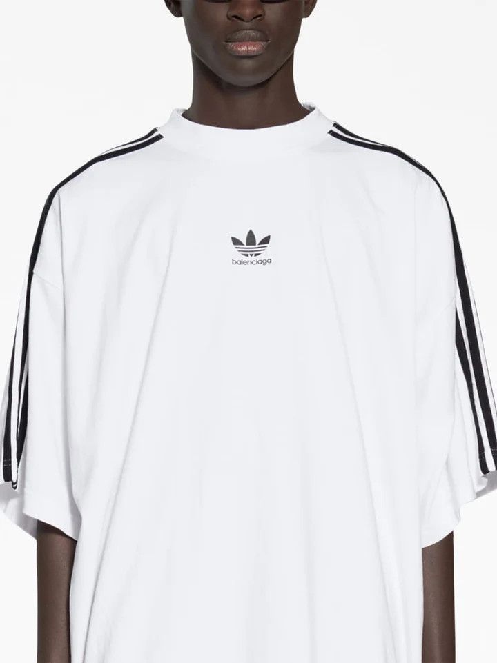 Adidas × Balenciaga o1la1rc1a0924 T- Shirt Oversized in White/Black Size US M / EU 48-50 / 2 - 6 Thumbnail